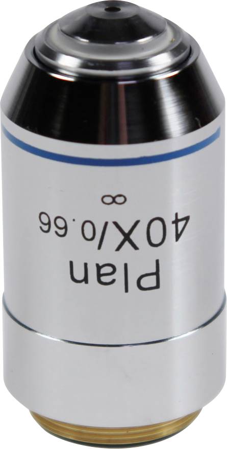 'Mikroskop-Objektiv mit der Aufschrift 