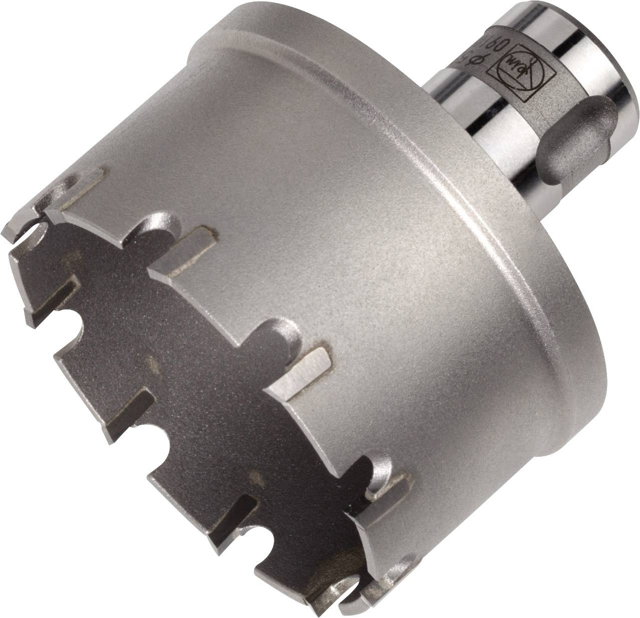 Metall-Bohrkrone mit zylindrischem Schaft und gezahntem Rand, geeignet für präzises Bohren in feste Materialien.