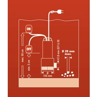 Einhell 4170773 GC-DP 1020 N Schmutzwasser-Tauchpumpe 18000 l/h 9m Einhell 4170773 GC-DP 1020 N Schmutzwasser-Tauchpumpe 18000 l/h 9m