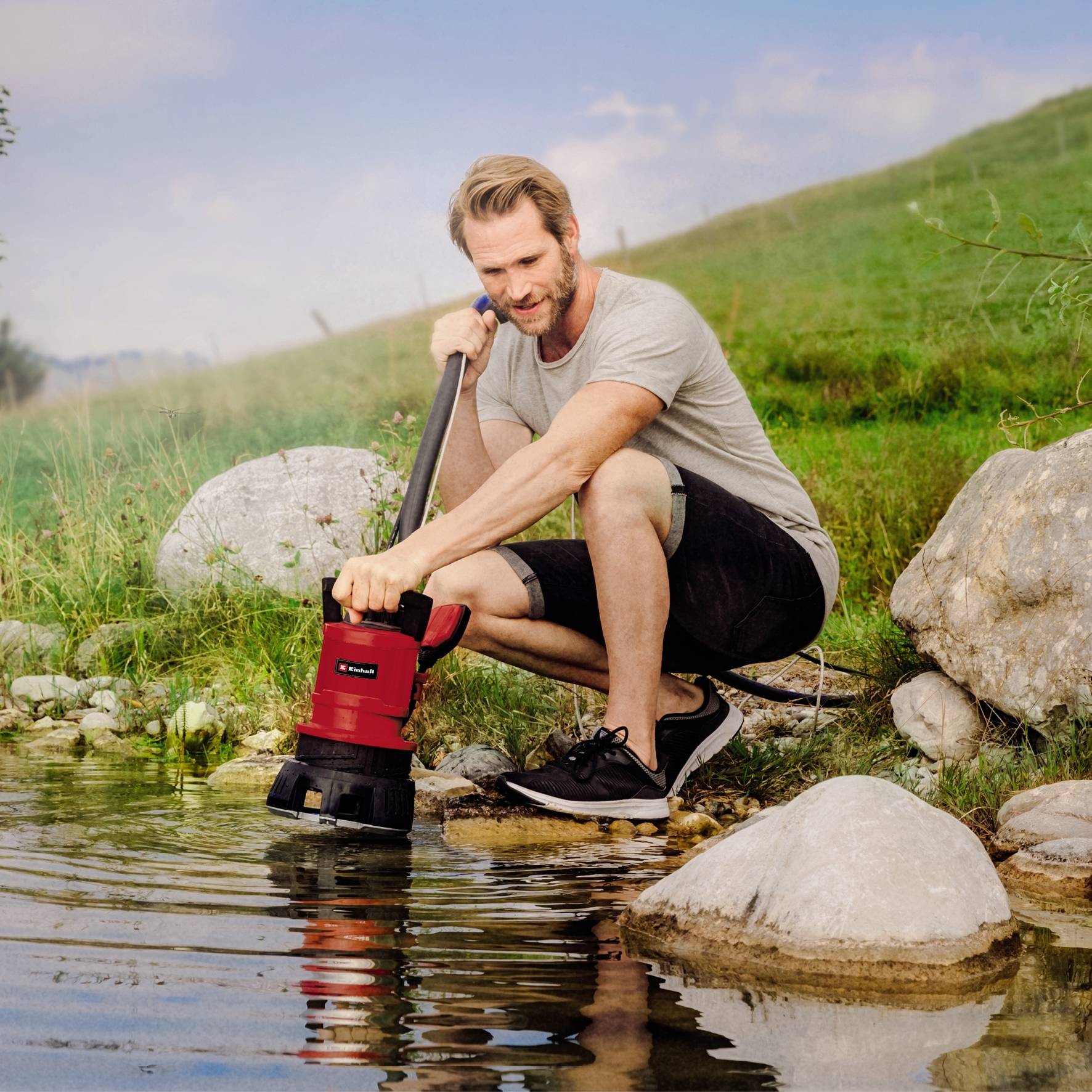 Einhell 4170780 GE-DP 5220 LL ECO Schmutzwasser-Tauchpumpe 13500 l/h 7.5 m