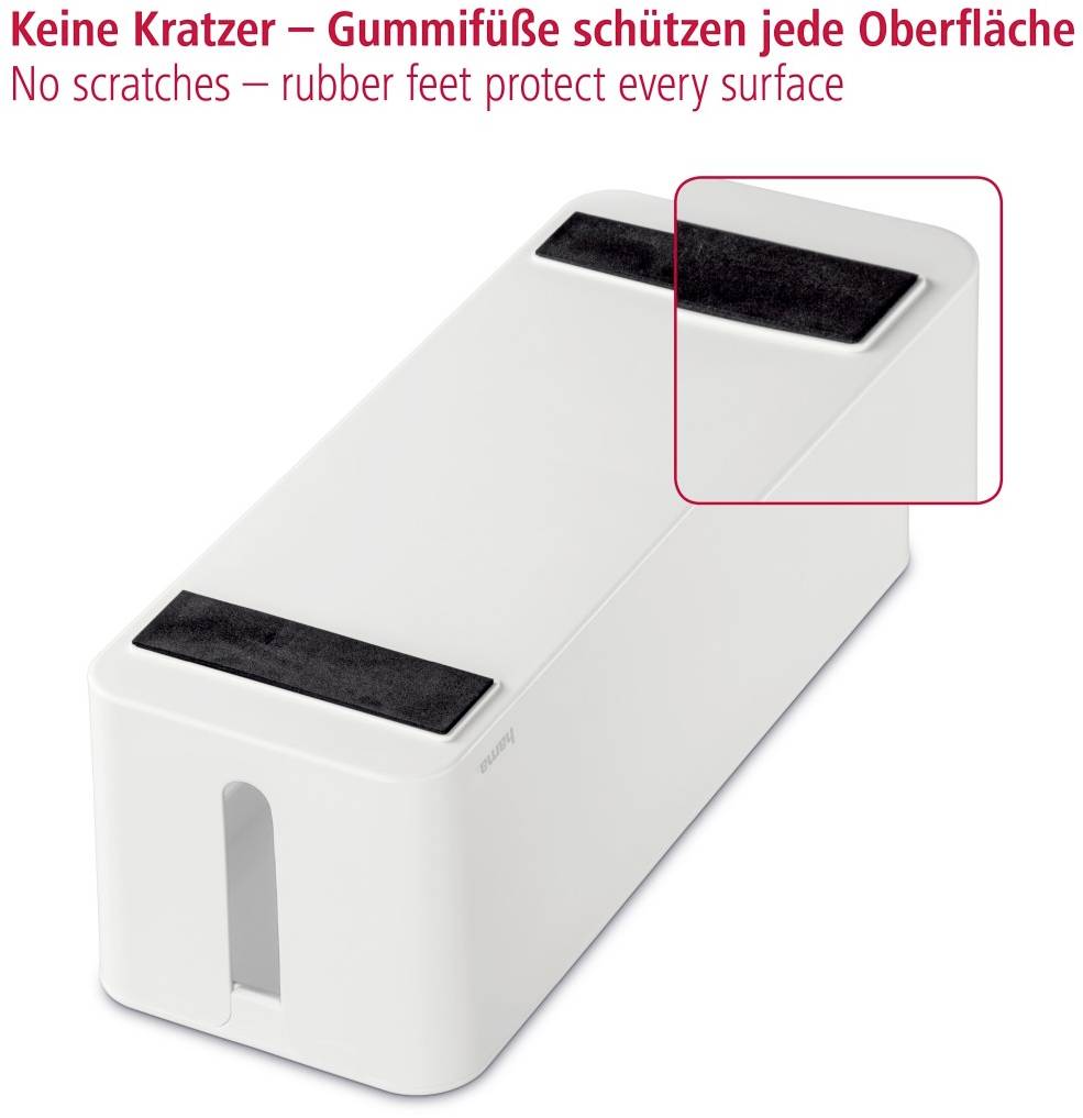 Hama Kabel-Box Kunststoff Weiß starr (L x B x H) 40 x 15.6 x 13 cm 1 St. 00020662