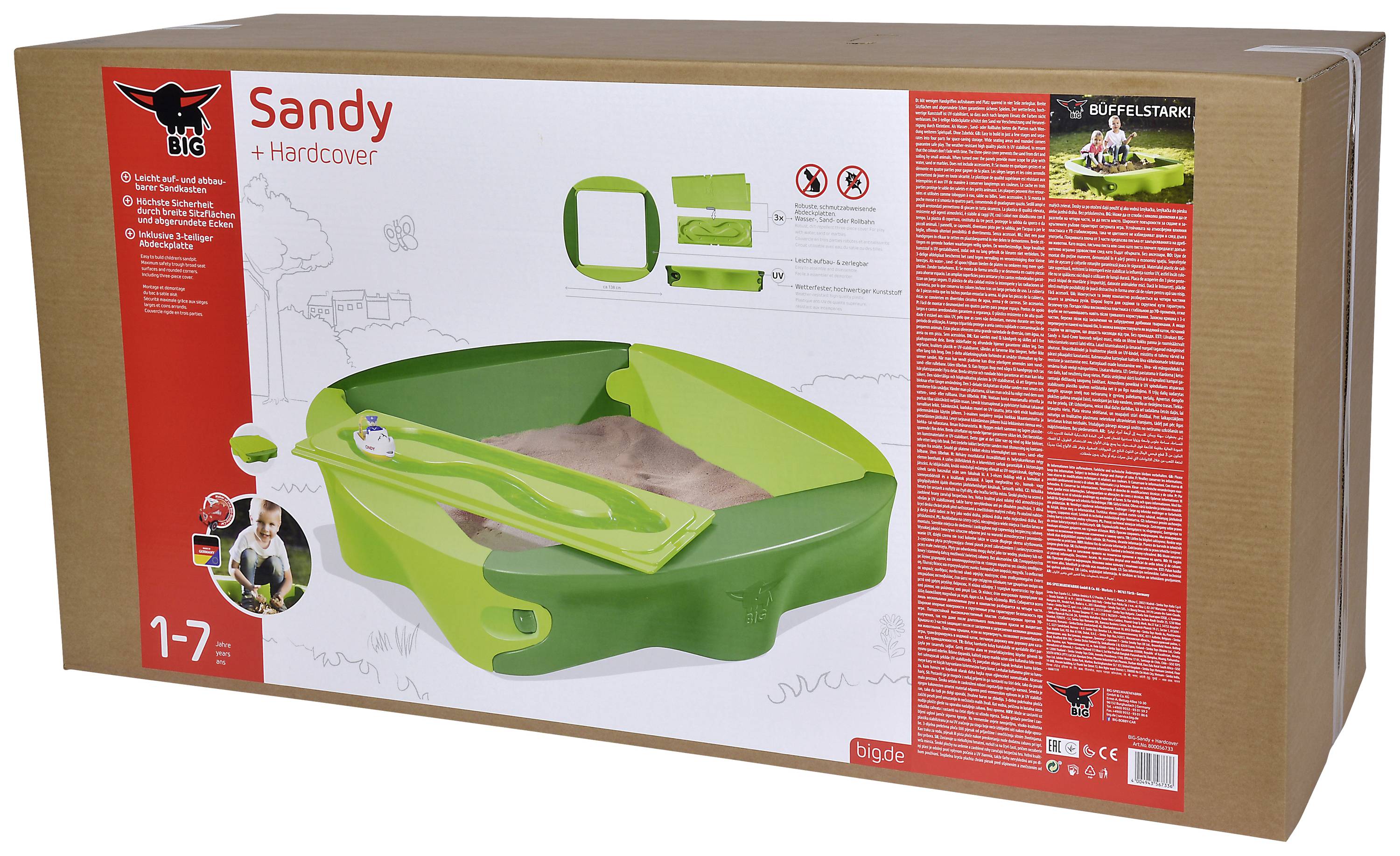 BIG Sandy Sandkasten + Abdeckung