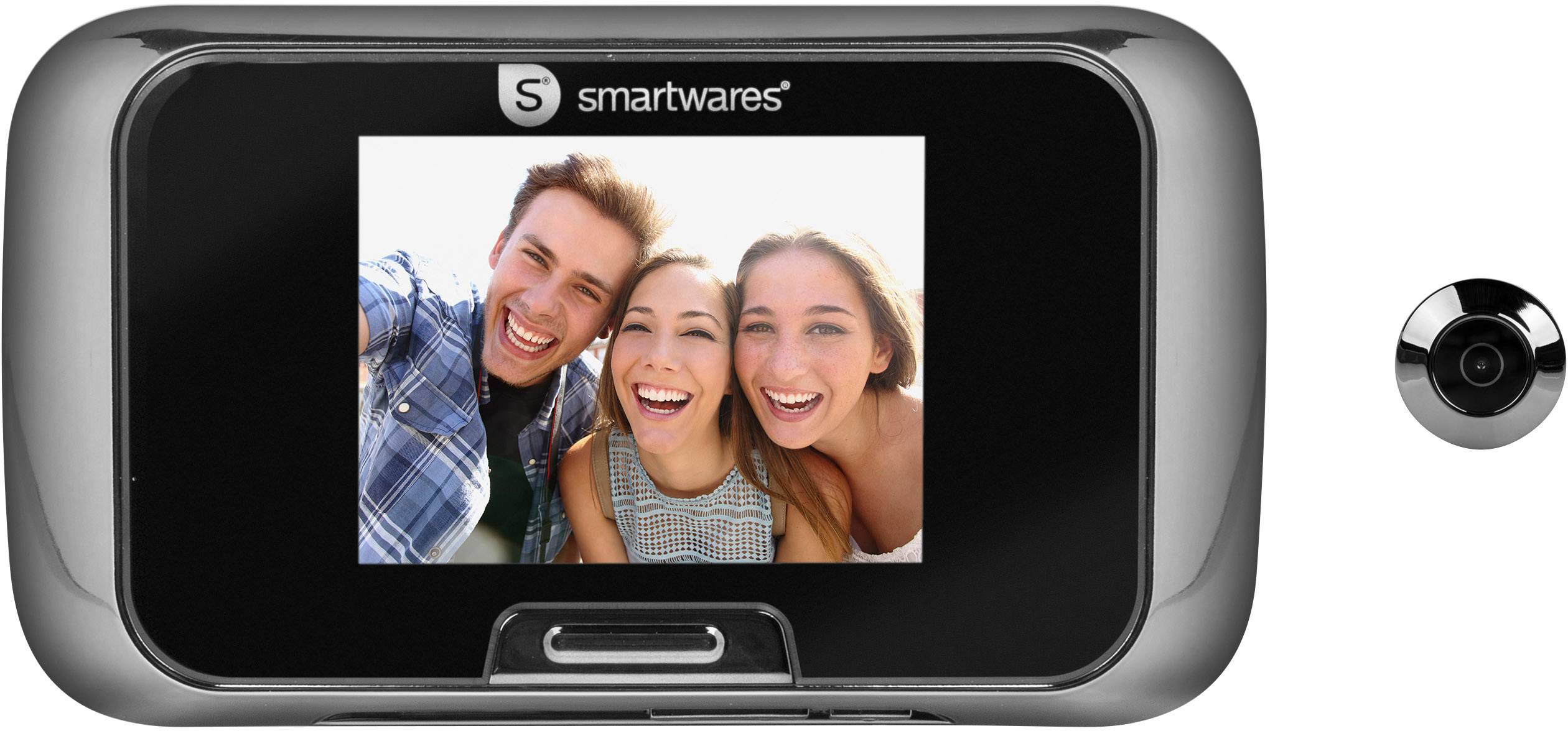 Smartwares VD27 10.018.27 Digitaler Türspion mit LCD-Display 7.1 cm 2.8 Zoll