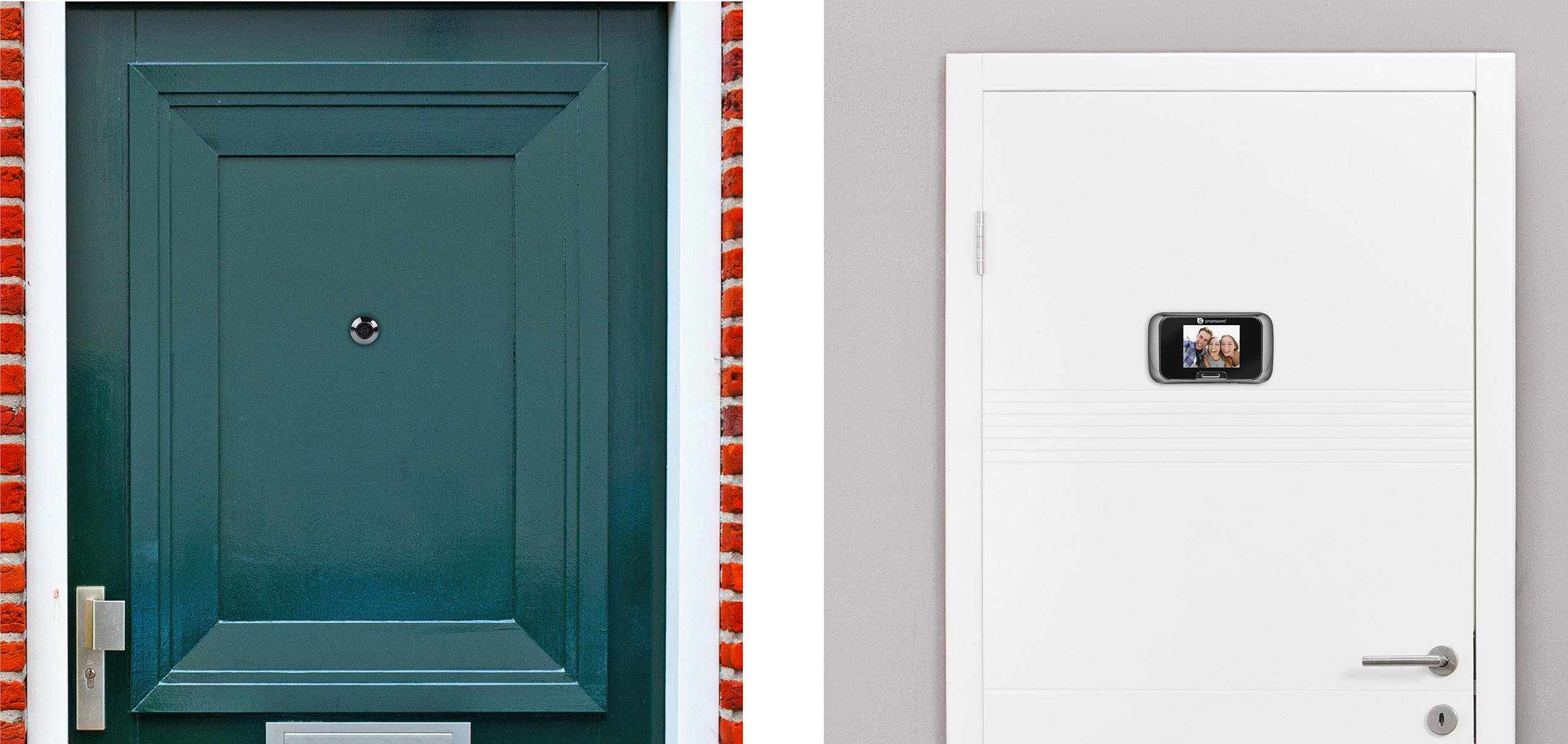 Smartwares VD27 10.018.27 Digitaler Türspion mit LCD-Display 7.1 cm 2.8 Zoll