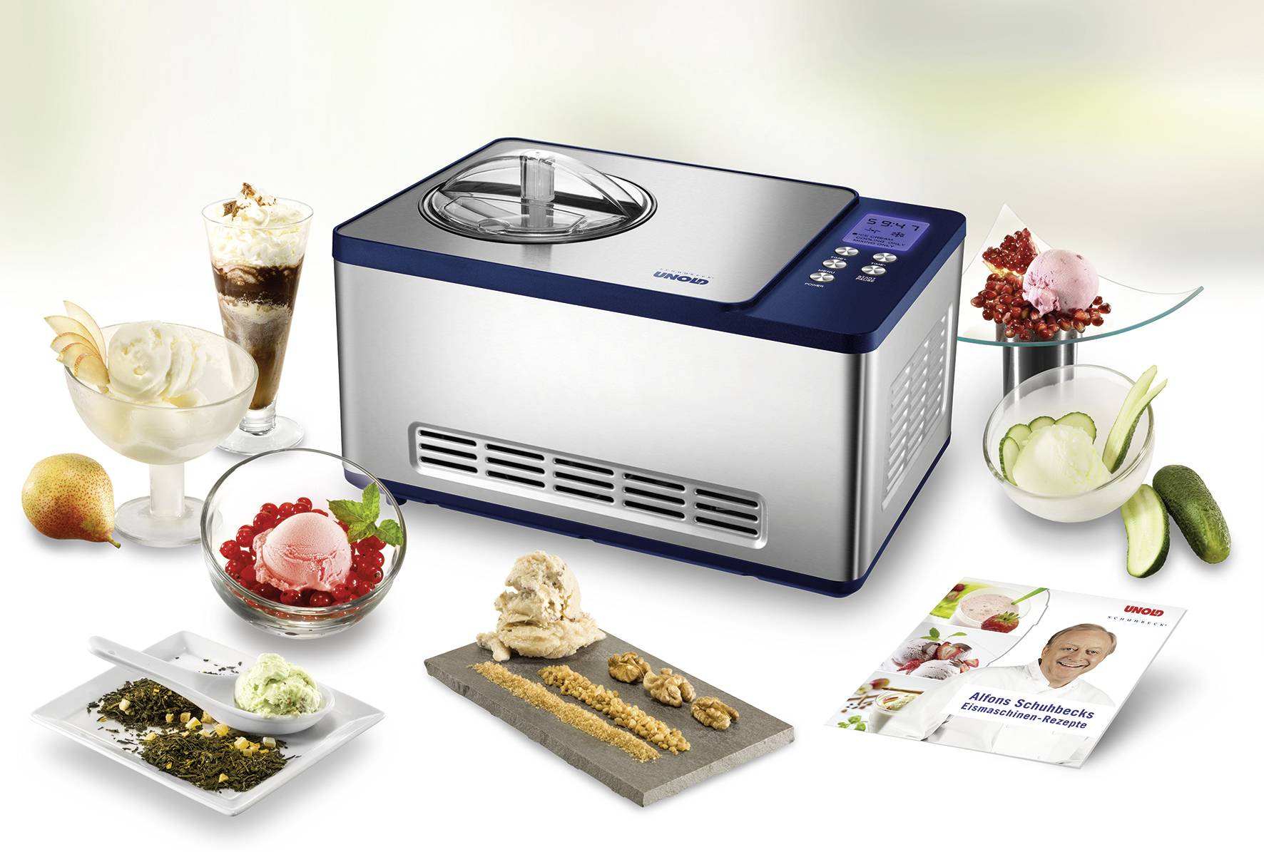 Unold Edition SCHUHBECK Eismaschine inkl. Kühlaggregat 1.5 l