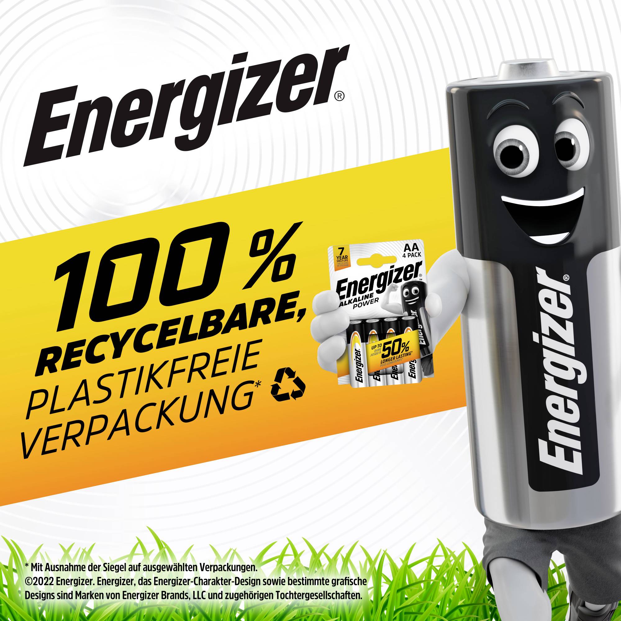 Energizer Power 6LR61 9 V Block-Batterie Alkali-Mangan 9 V 1 St.