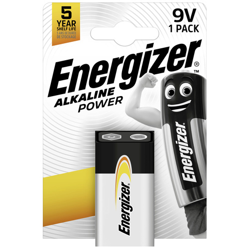 Energizer Power 6LR61 9V Block-Batterie Alkali-Mangan 9V 1St.