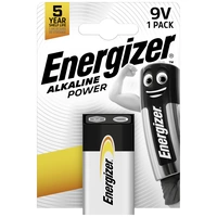 Energizer Power 6LR61 9V Block-Batterie Alkali-Mangan 9V 1St. Energizer Power 6LR61 9V Block-Batterie Alkali-Mangan 9V 1St.