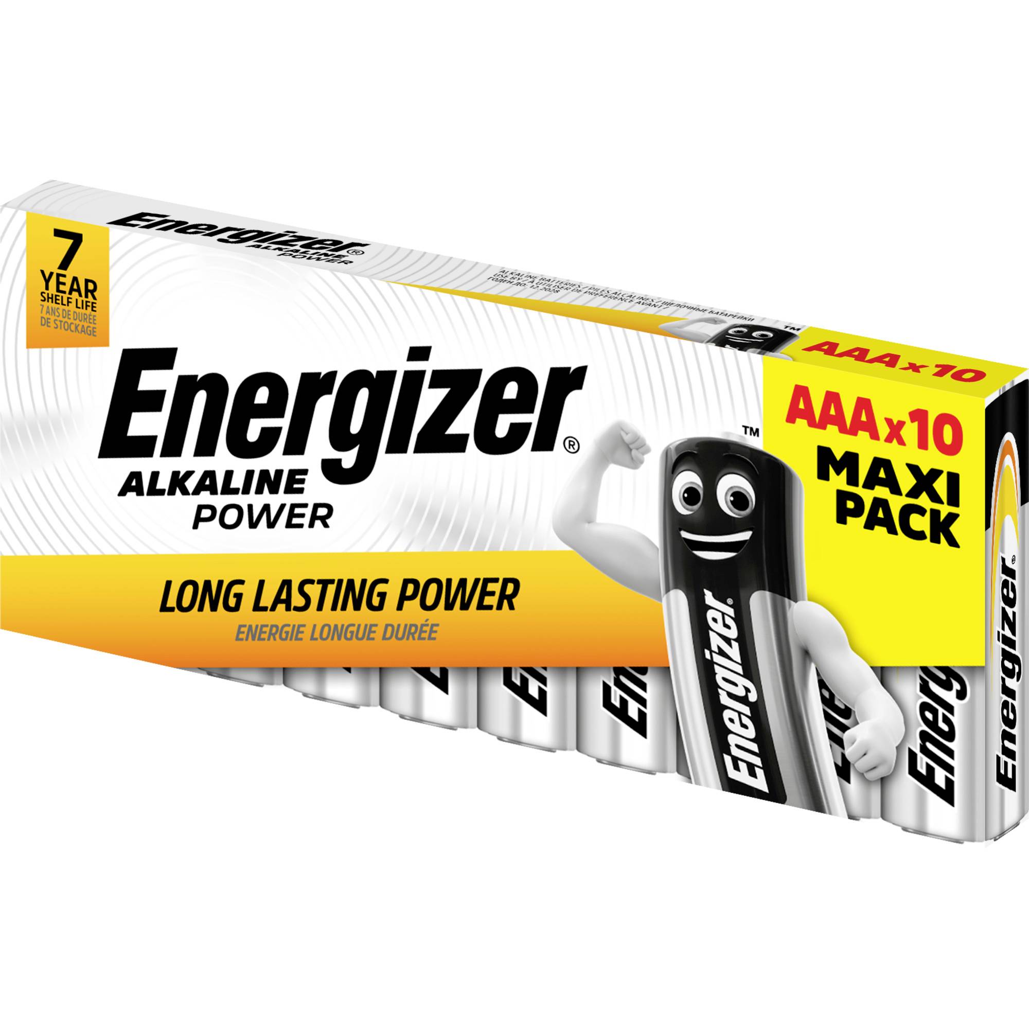 Energizer Power LR03 Micro (AAA)-Batterie Alkali-Mangan 1.5V 10St.