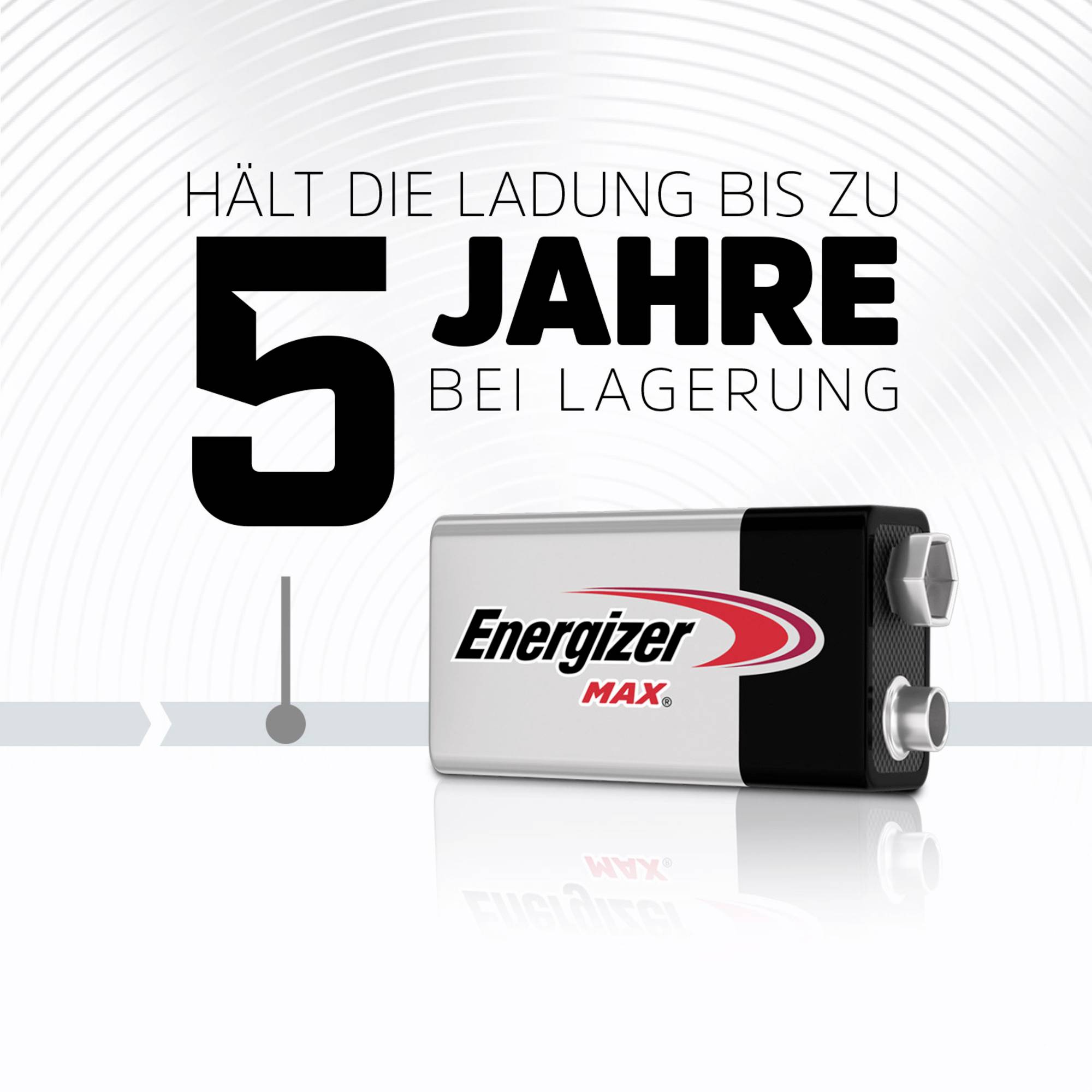 Energizer Max 6LR61 9V Block-Batterie Alkali-Mangan 9V 1St.