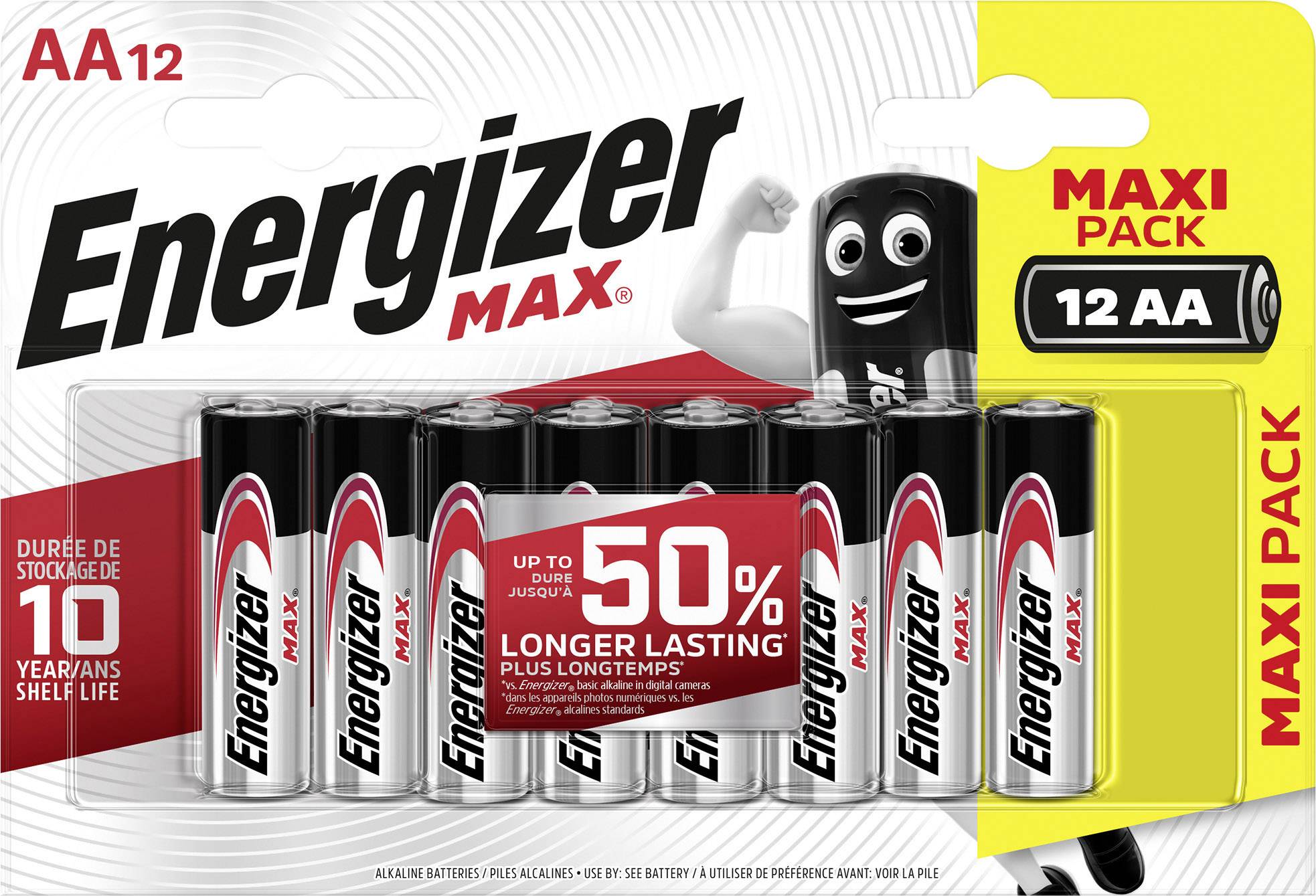 Energizer Max LR06 Mignon (AA)-Batterie Alkali-Mangan 1.5V 12St.