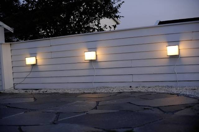 ECO-Light Cube 1846 gr Außenwandleuchte Energiesparlampe, LED E27 60 W Anthrazit