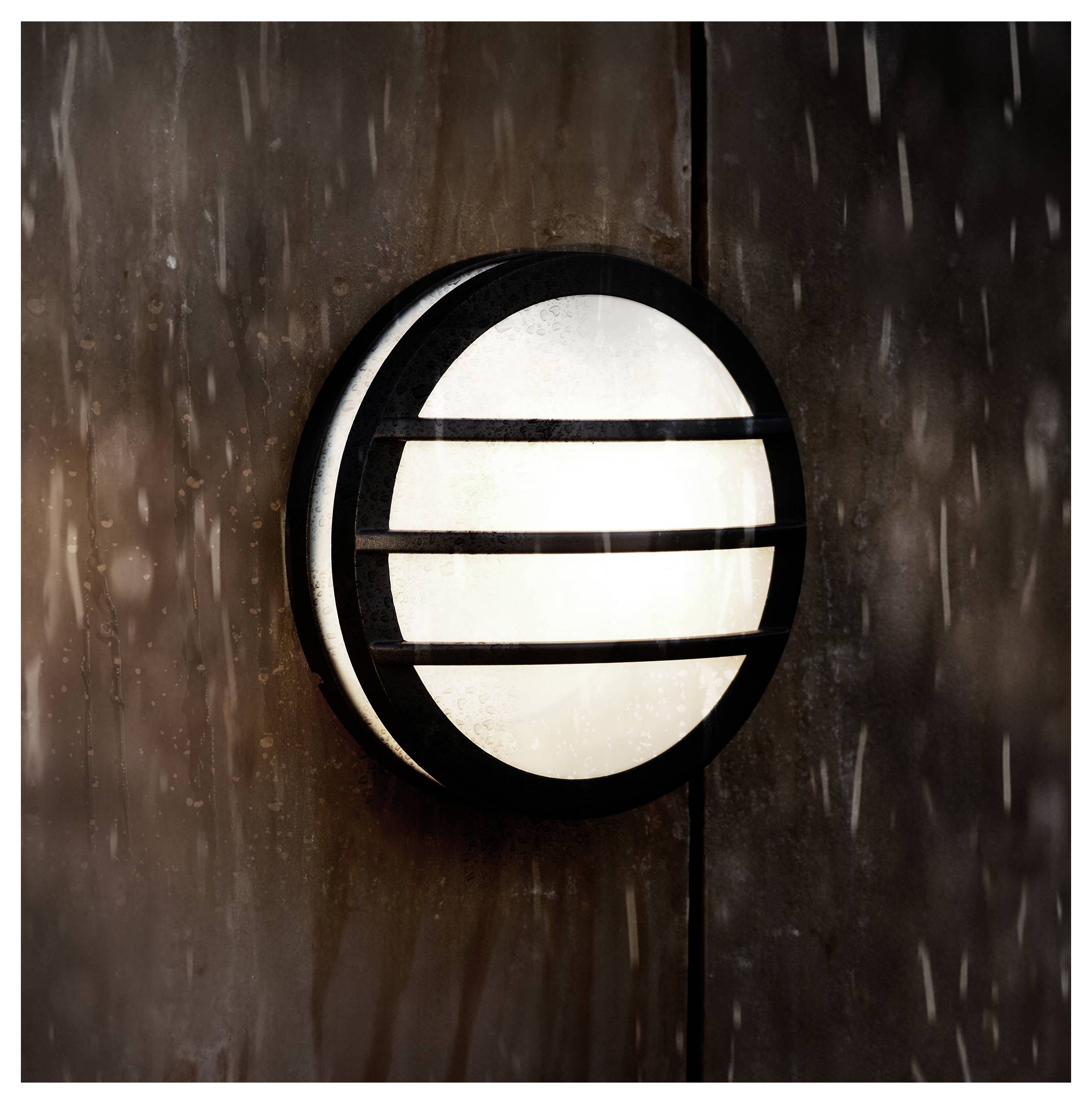 ECO-Light Seine 3361 gr Außenwandleuchte Energiesparlampe, LED E27 23W Anthrazit