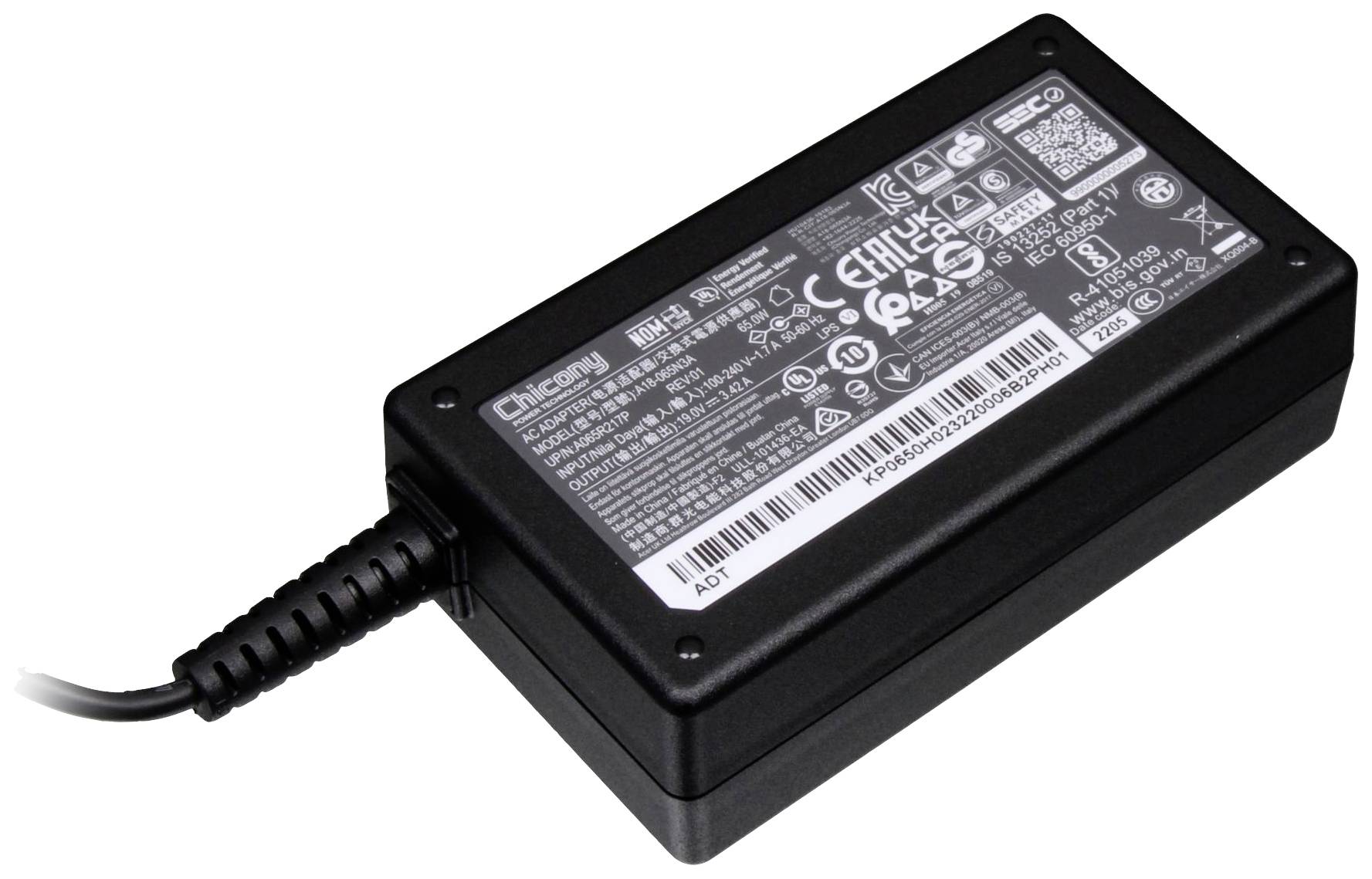 Notebook-Netzteil Acer KP.06503.018 65 W 3.42 A