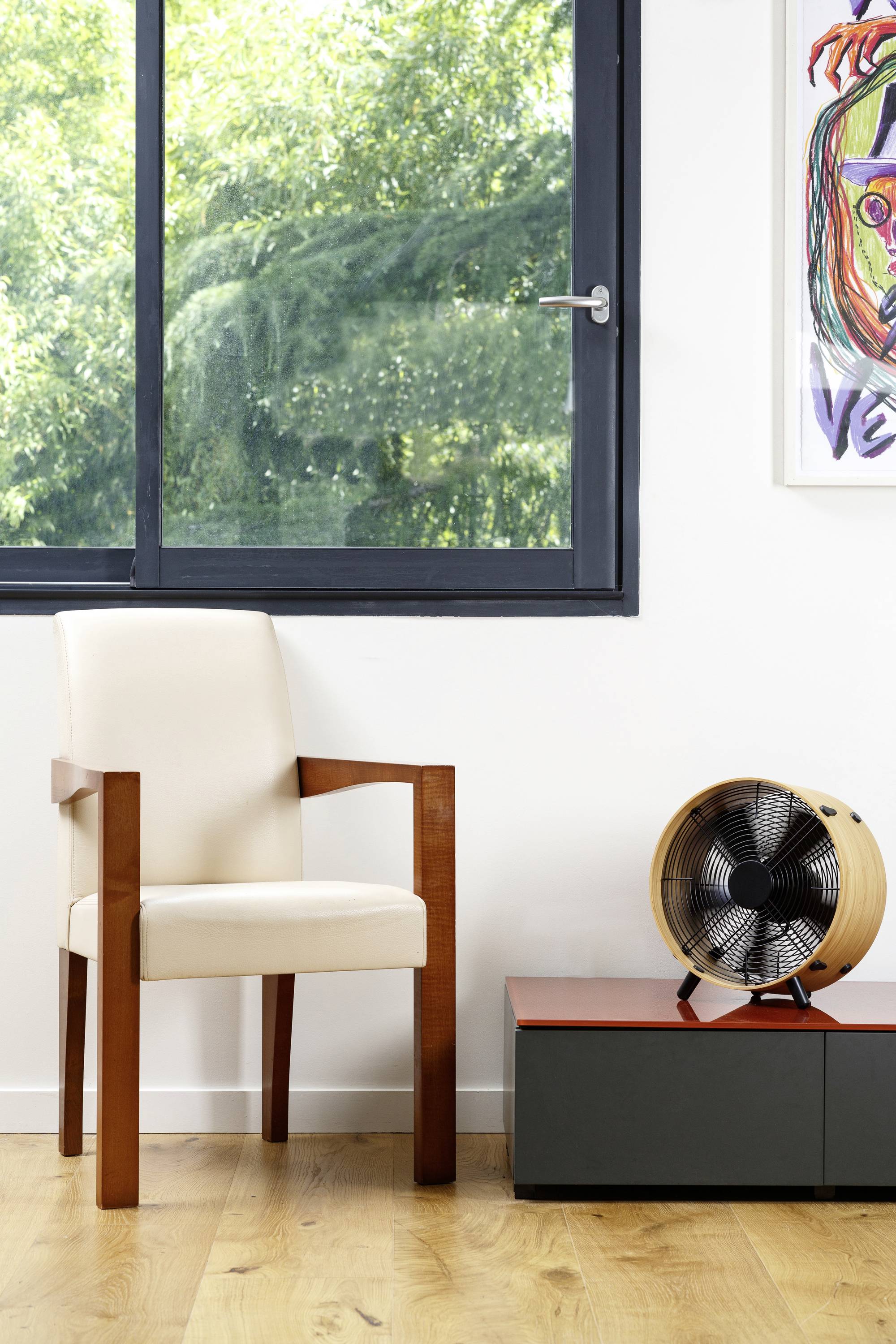 Stadler Form Otto Bodenventilator 50W (Ø x H) 35cm x 376mm Bambus