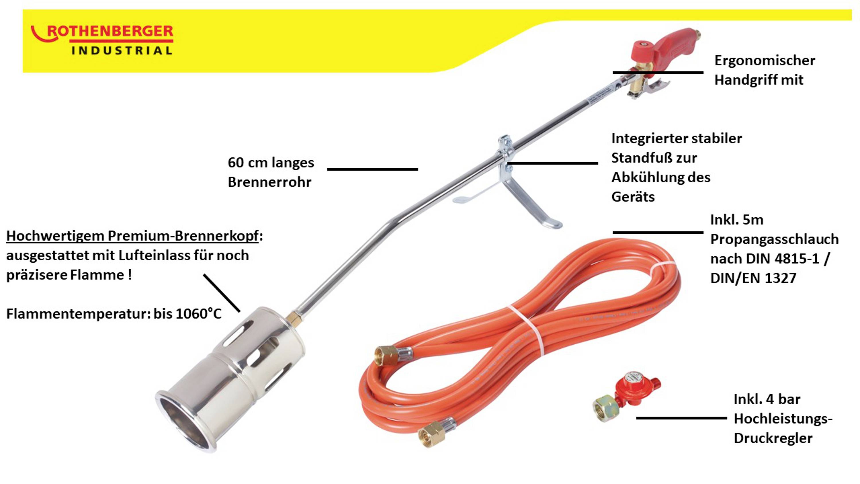 Rothenberger Industrial ROMAXI Anwärmbrenner 1060 °C