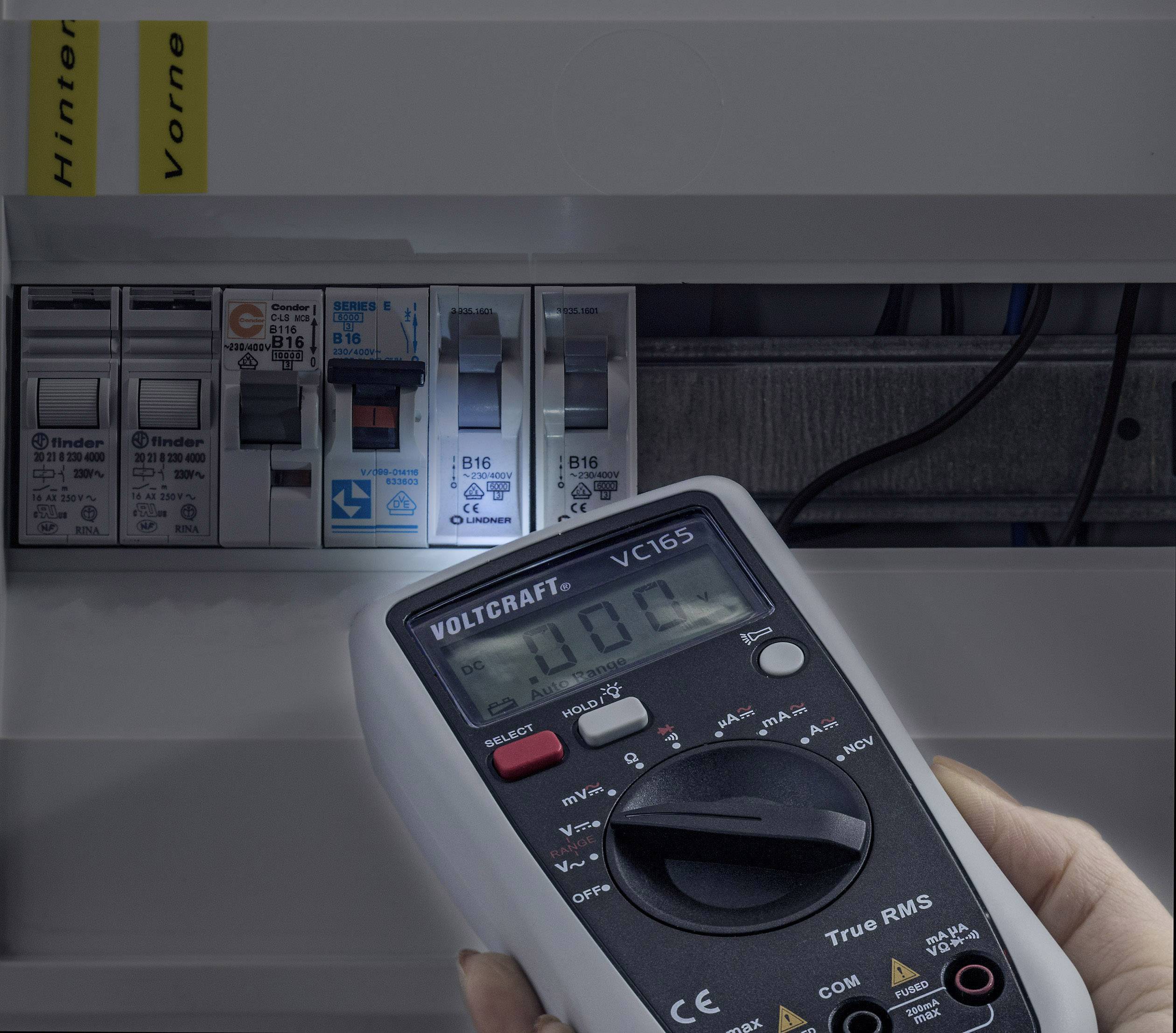 VC165 TRMS Hand-Multimeter digital CAT III 600V Anzeige (Counts): 2000