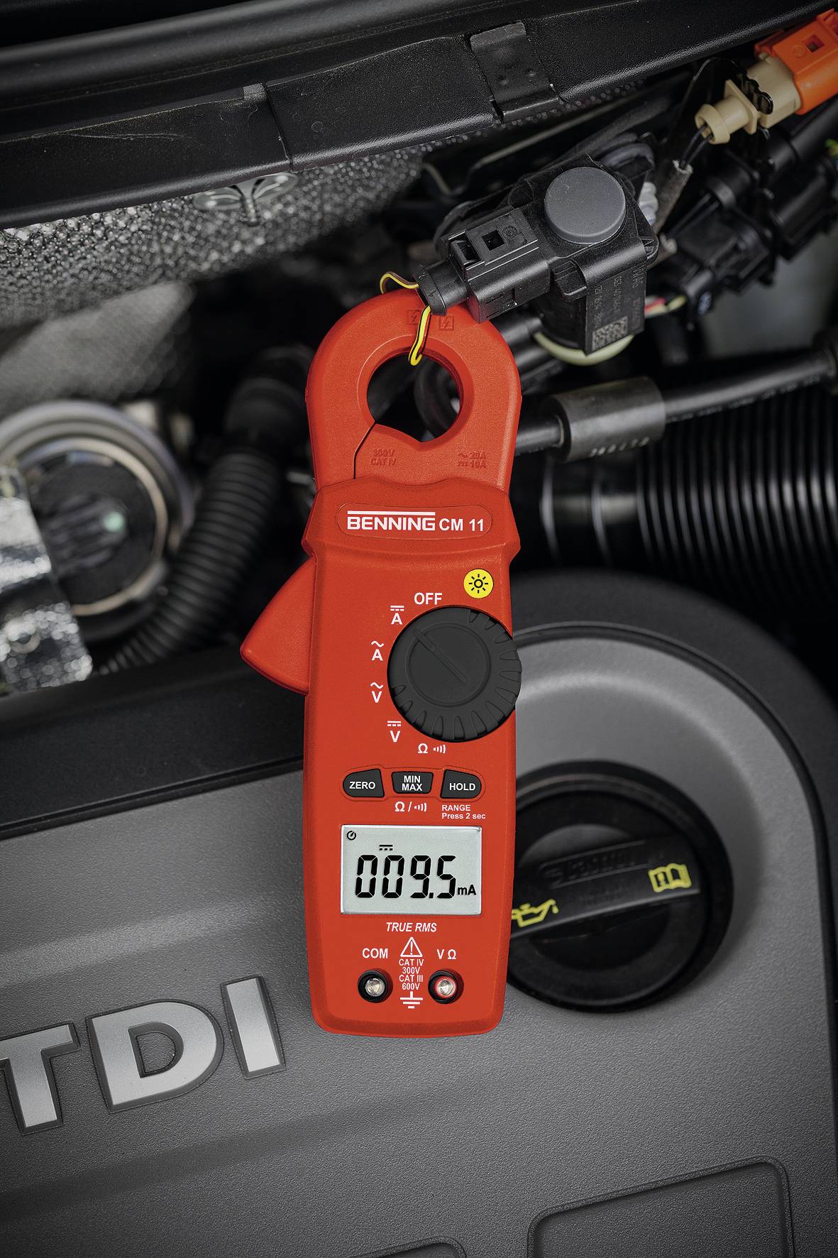 Benning CM 11 Stromzange, Hand-Multimeter digital CAT IV 300 V Anzeige (Counts): 6000