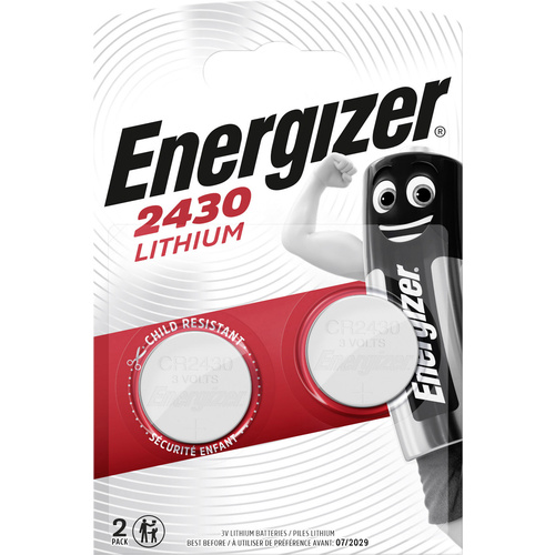 Energizer Knopfzelle CR 2430 3V 2 St. 290 mAh Lithium CR2430