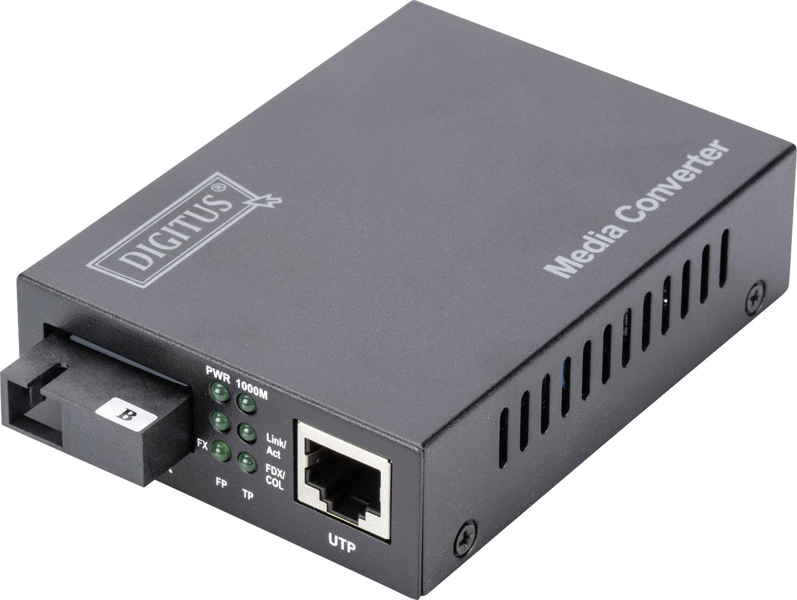 Digitus DN-82123 LAN, SC Simplex Netzwerk-Medienkonverter 1 GBit/s