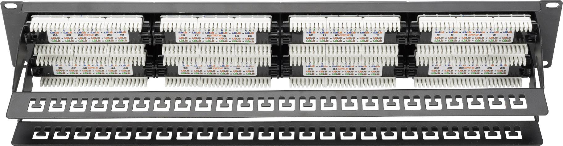 Digitus DN-91648U 48 Port Netzwerk-Patchpanel 483mm (19") CAT 6 2 HE Unbestückt