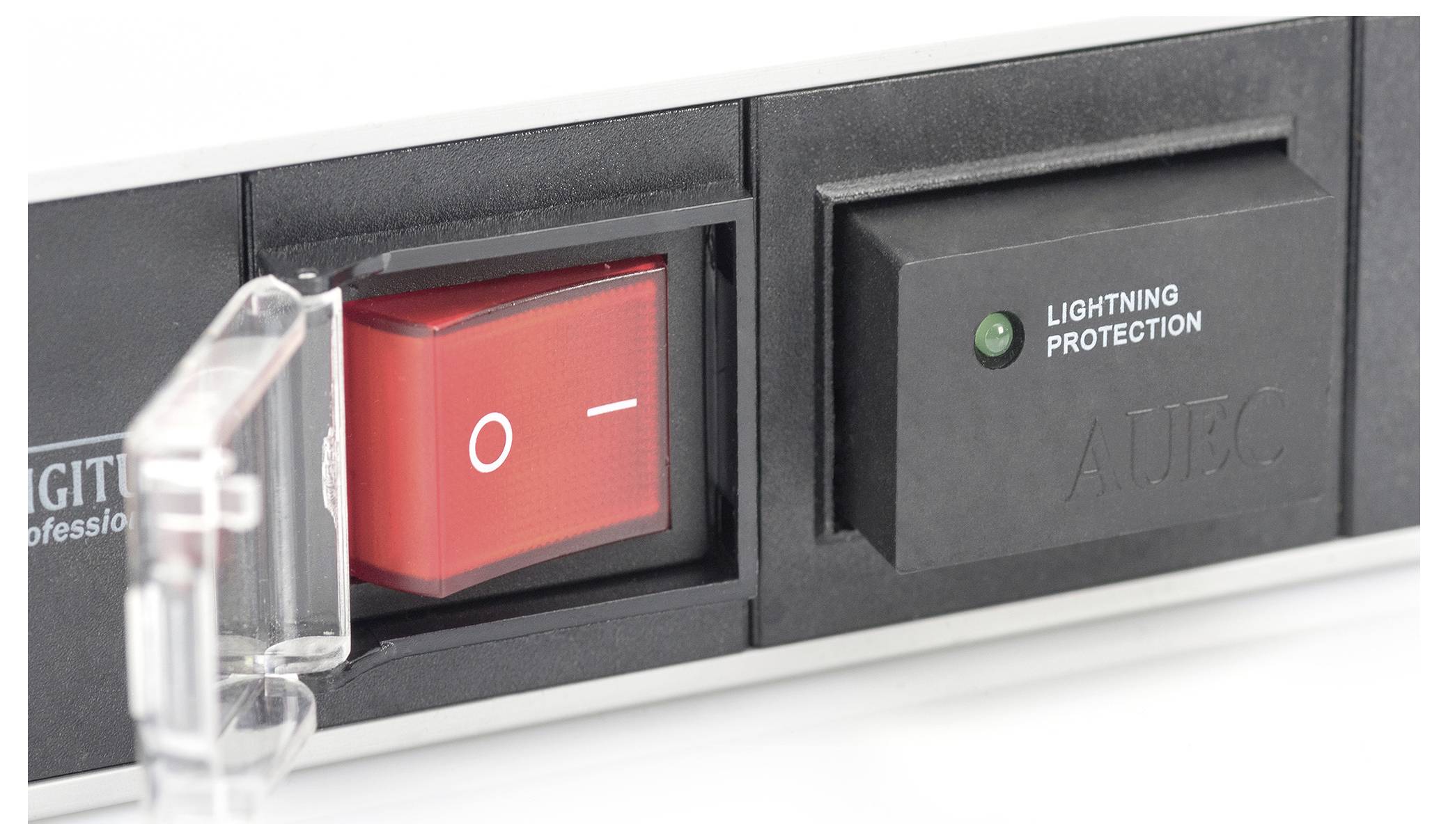 Digitus DN-95407 19 Zoll Netzwerkschrank-Steckdosenleiste 1 HE Schutzkontaktsteckdose Schwarz