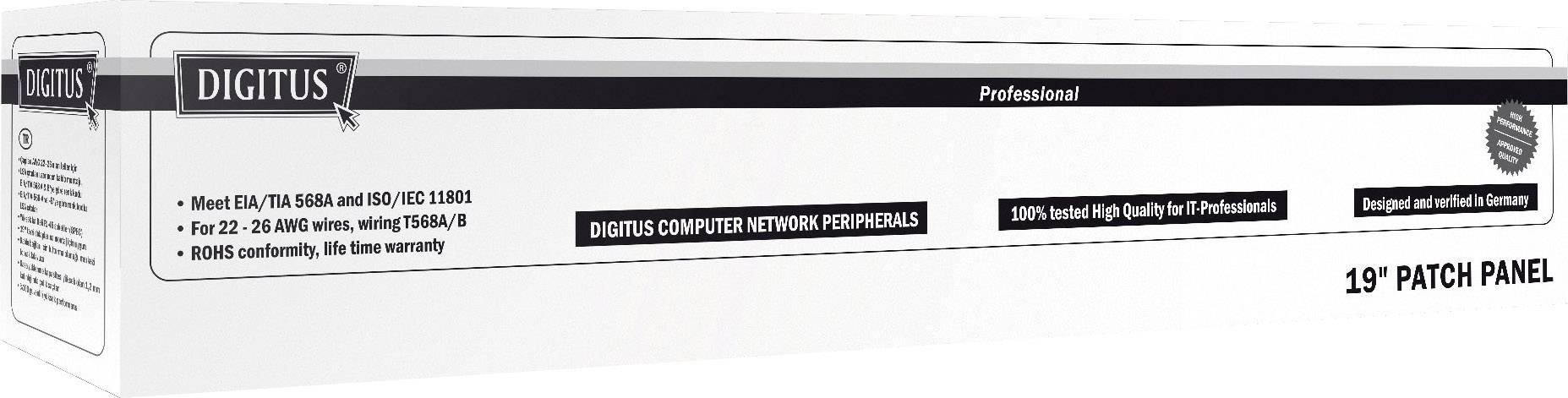 DIGITUS - CAT 6, Klasse E Patch Panel