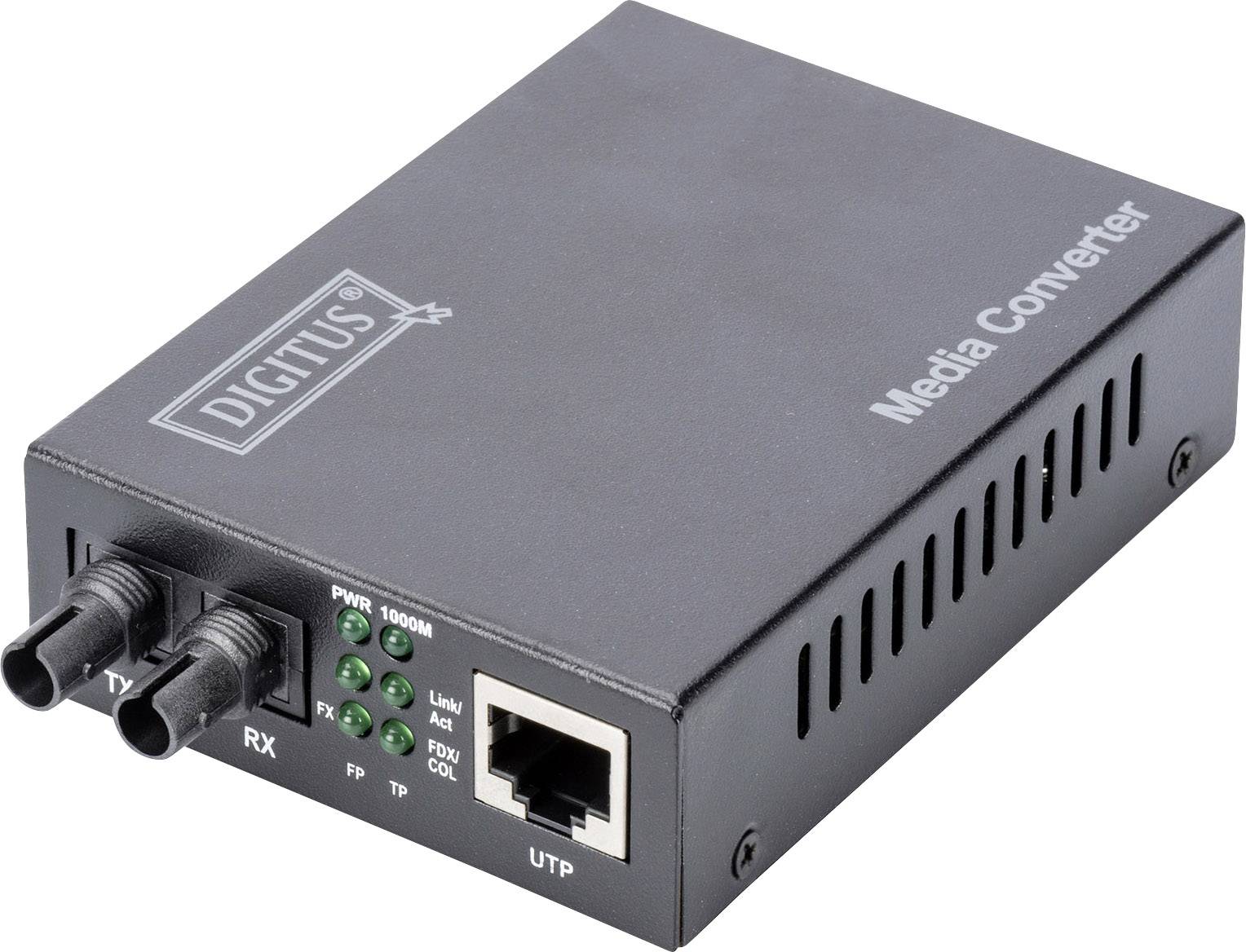Digitus DN-82110-1 LAN, ST Duplex Netzwerk-Medienkonverter 1 GBit/s