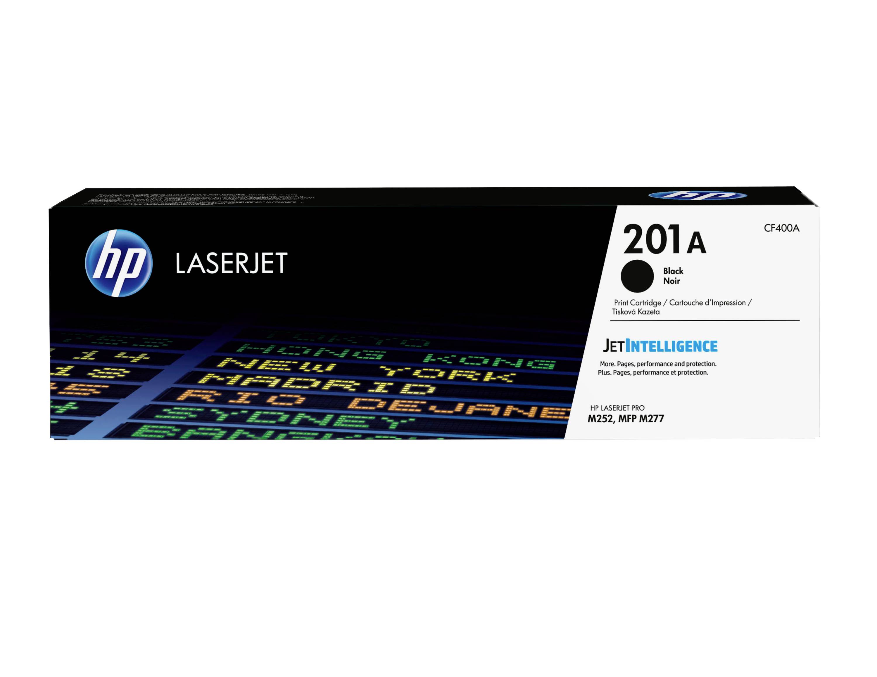 HP LaserJet Tonerpatrone Karton mit der Bezeichnung „201A