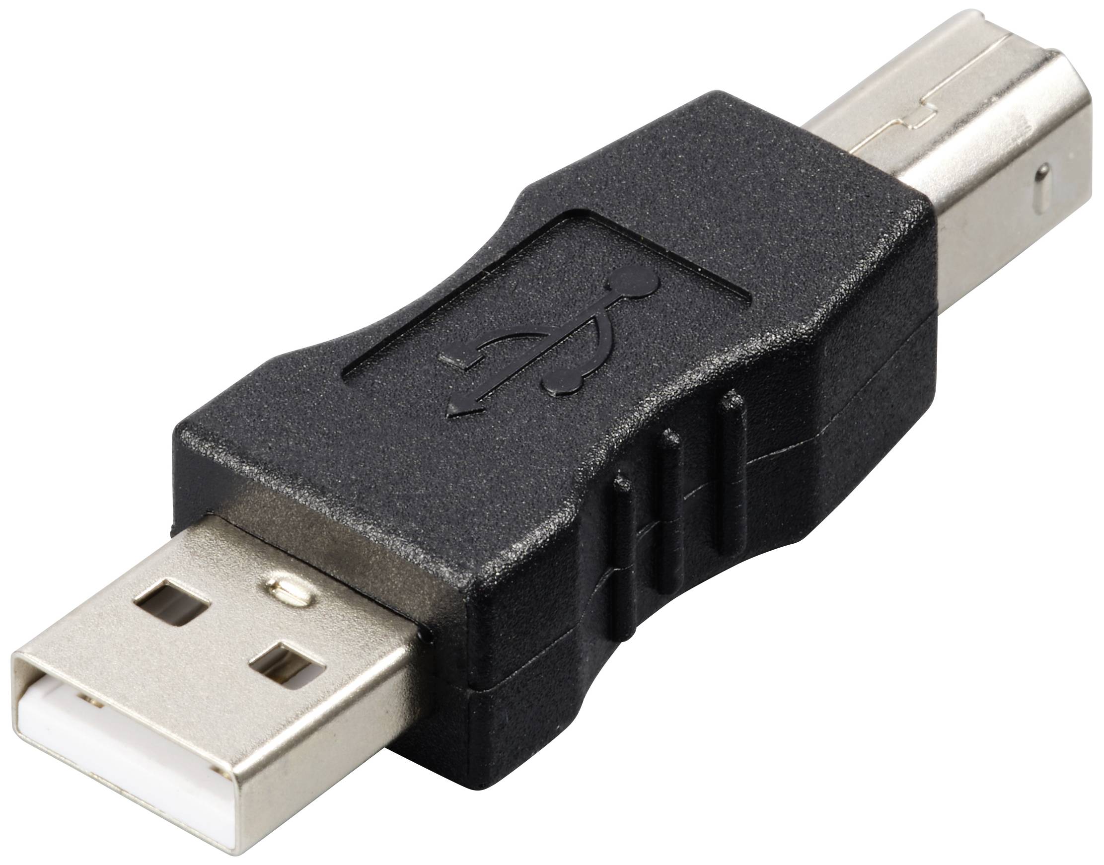 Renkforce USB 2.0 Adapter [1x USB 2.0 Stecker A - 1x USB 2.0 Stecker B] rf-usba-03 vergoldete Steckkontakte