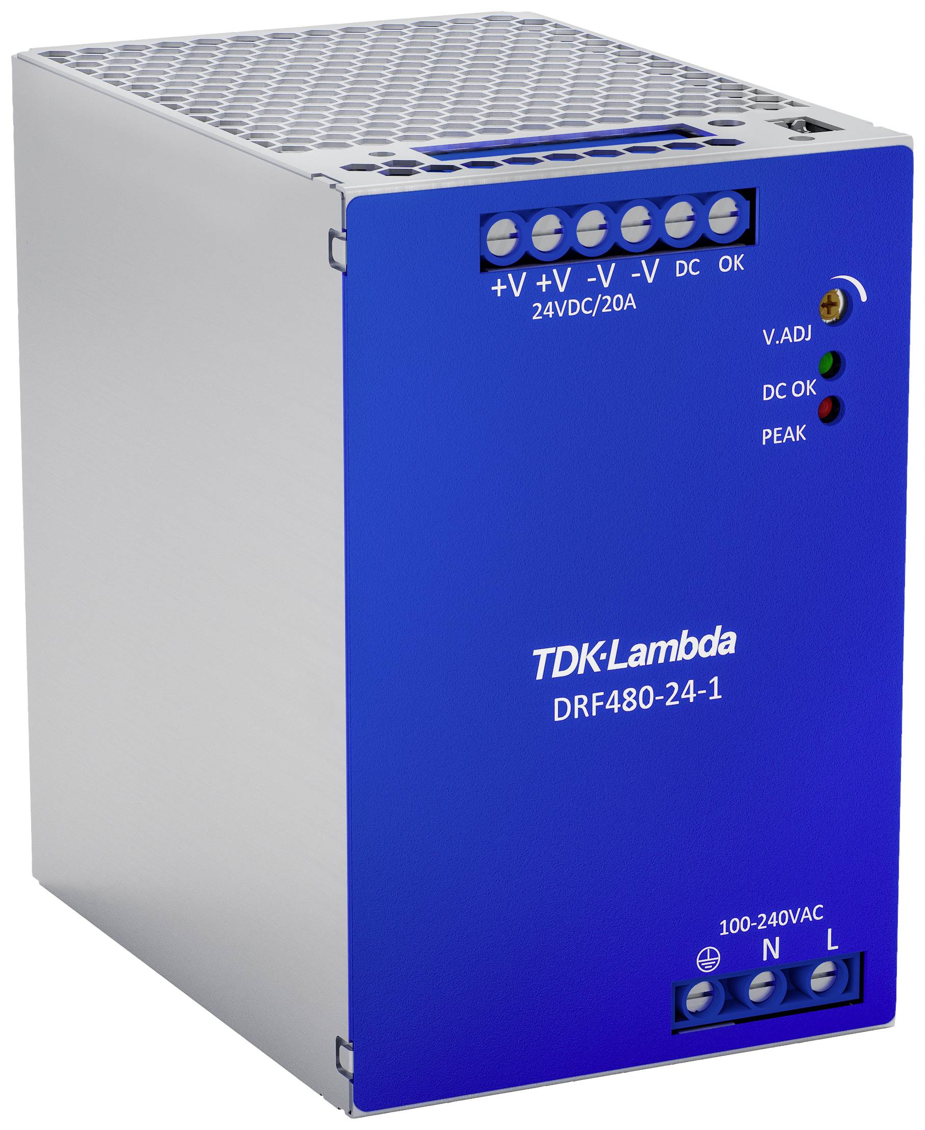TDK-Lambda DRF480-24-1 Hutschienen-Netzteil (DIN-Rail) 24 V/DC 480W Anzahl Ausgänge:1 x Inhalt 1St.