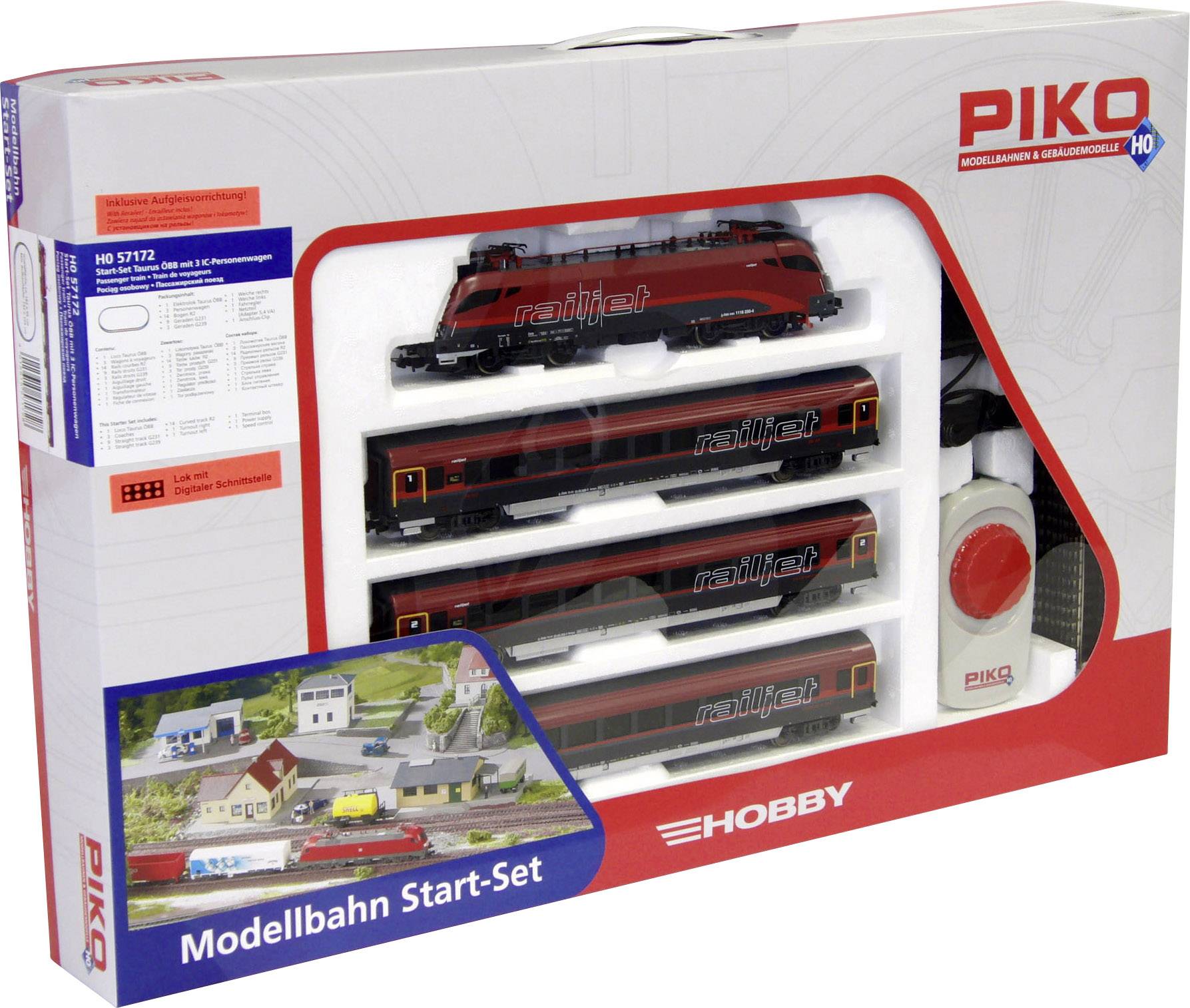 Piko H0 57172 H0 Start-Set Railjet der ÖBB