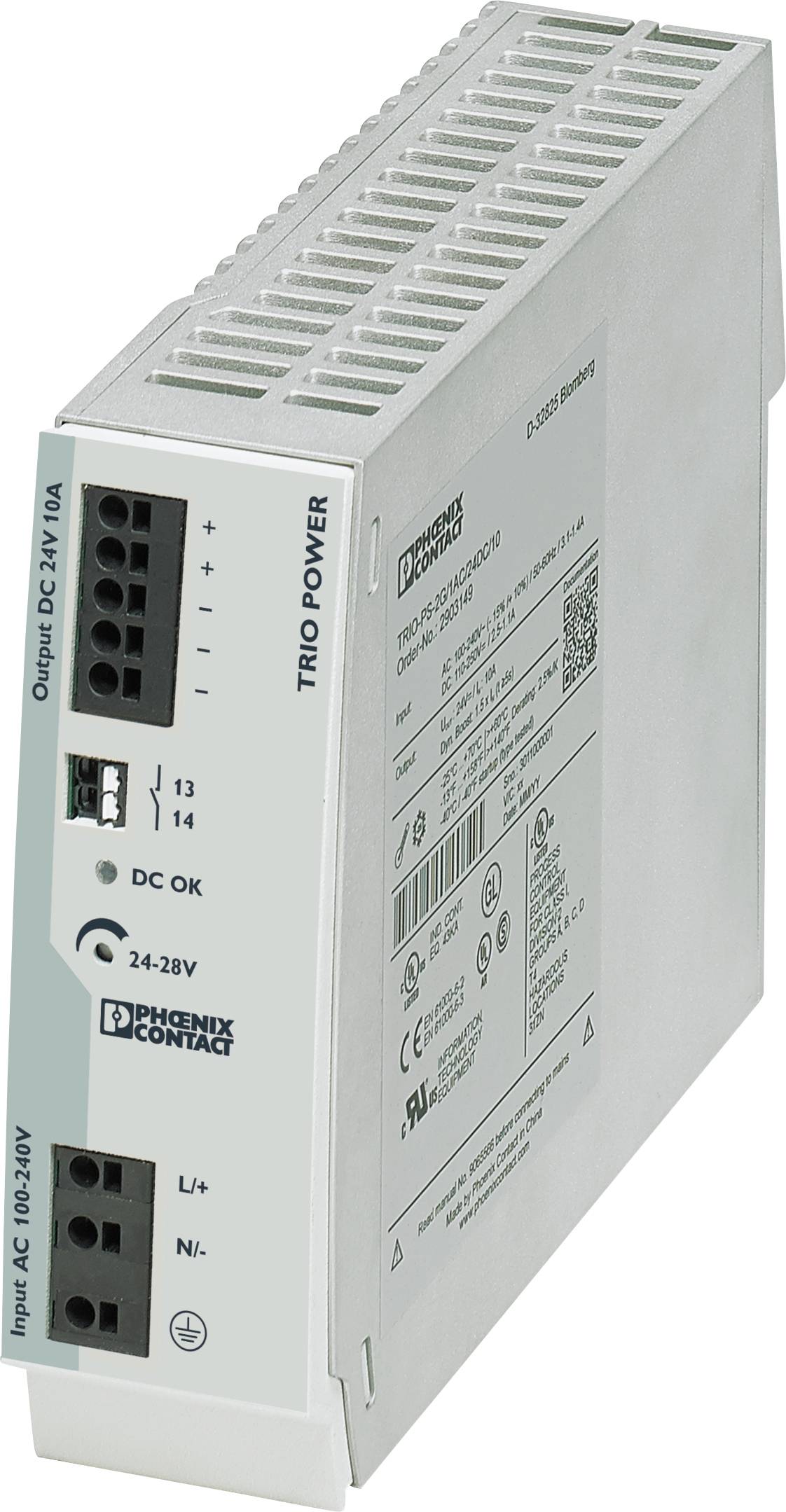 Phoenix Contact 2903149 Hutschienen-Netzteil (DIN-Rail) 24 V/DC 10 A 240 W Inhalt 1 St.