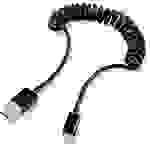 Renkforce Apple iPad/iPhone/iPod Anschlusskabel [1x USB 2.0 Stecker A - 1x Apple Lightning-Stecker] 0.95m Schwarz