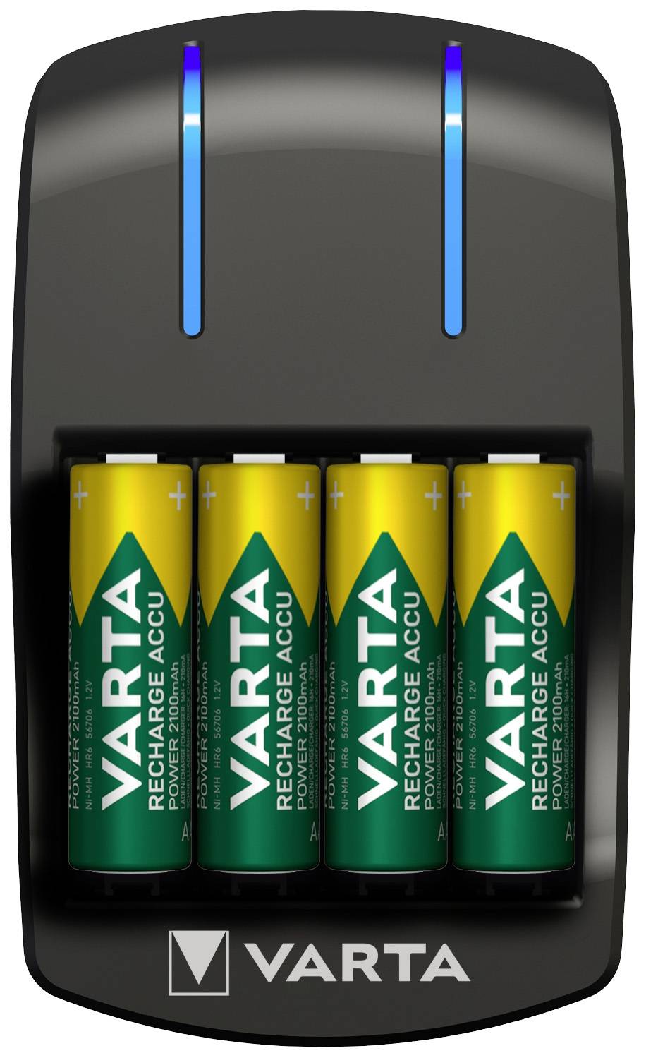 Varta Plug Charger 4x56706 Rundzellen-Ladegerät NiMH Micro (AAA), Mignon (AA)
