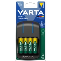 Varta Plug Charger 4x56706 Rundzellen-Ladegerät NiMH Micro (AAA), Mignon (AA) Varta Plug Charger 4x56706 Rundzellen-Ladegerät NiMH Micro (AAA), Mignon (AA)