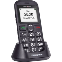 Swisstone BBM 320c Senioren-Handy mit Ladestation, SOS Taste Schwarz Swisstone BBM 320c Senioren-Handy mit Ladestation, SOS Taste Schwarz