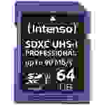 Intenso Professional SDXC-Karte 64 GB Class 10, UHS-I