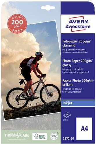 Avery-Zweckform Superior Photo Paper Inkjet BIG PACK 2572-50 Fotopapier DIN A4 200 g/m² 50 Blatt Ho