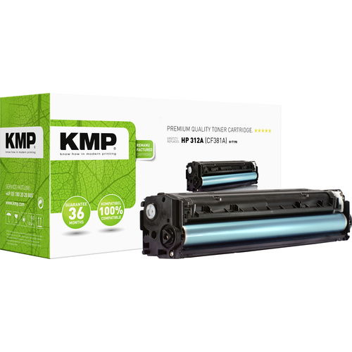 KMP H-T190 Tonerkassette ersetzt HP 312A, CF381A Cyan 2700 Seiten Kompatibel Toner