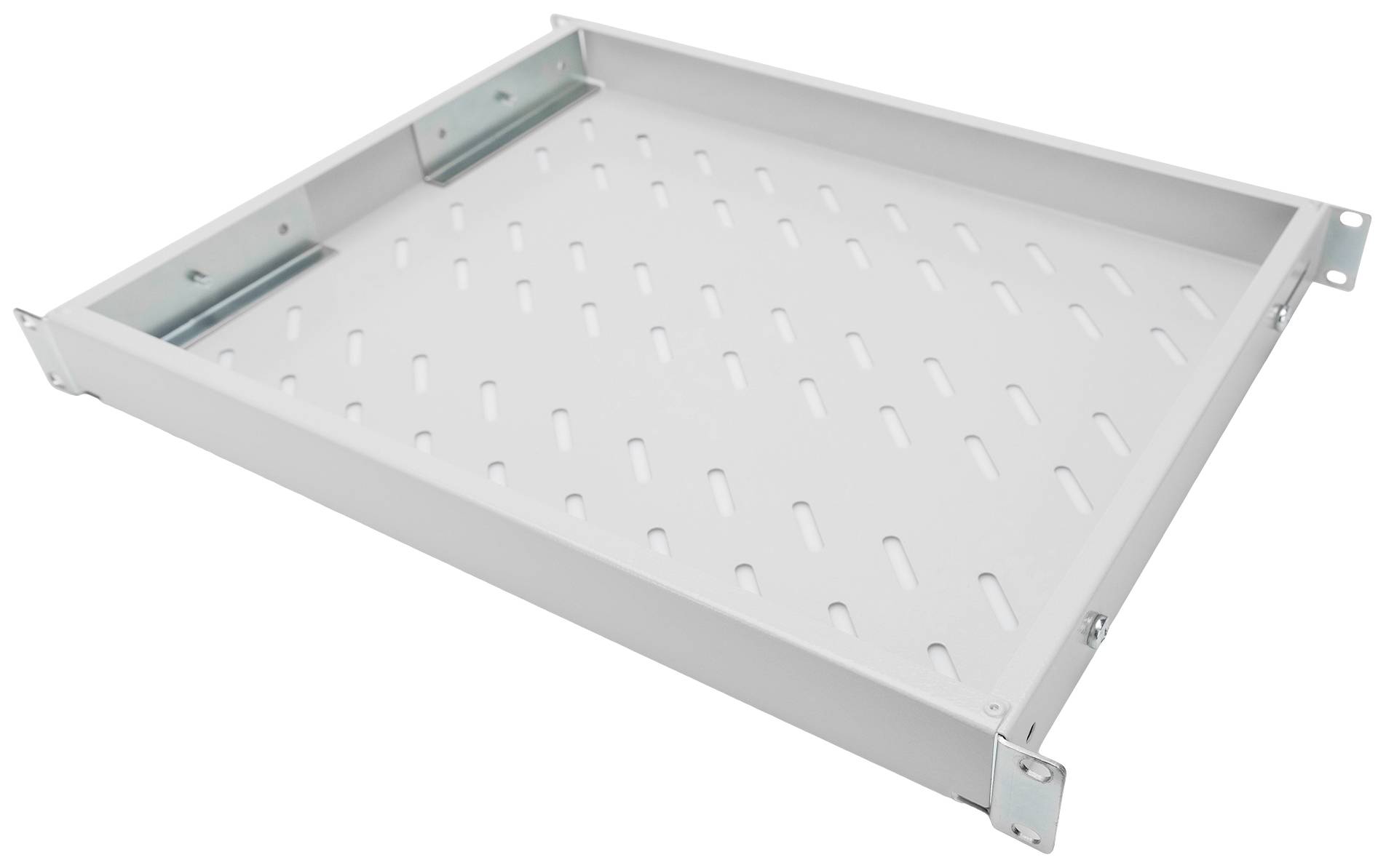 Digitus DN-97644 19 Zoll Netzwerkschrank-Geräteboden 1 HE variable Befestigungsschienen Geeignet für Schranktiefe: 600mm Grau