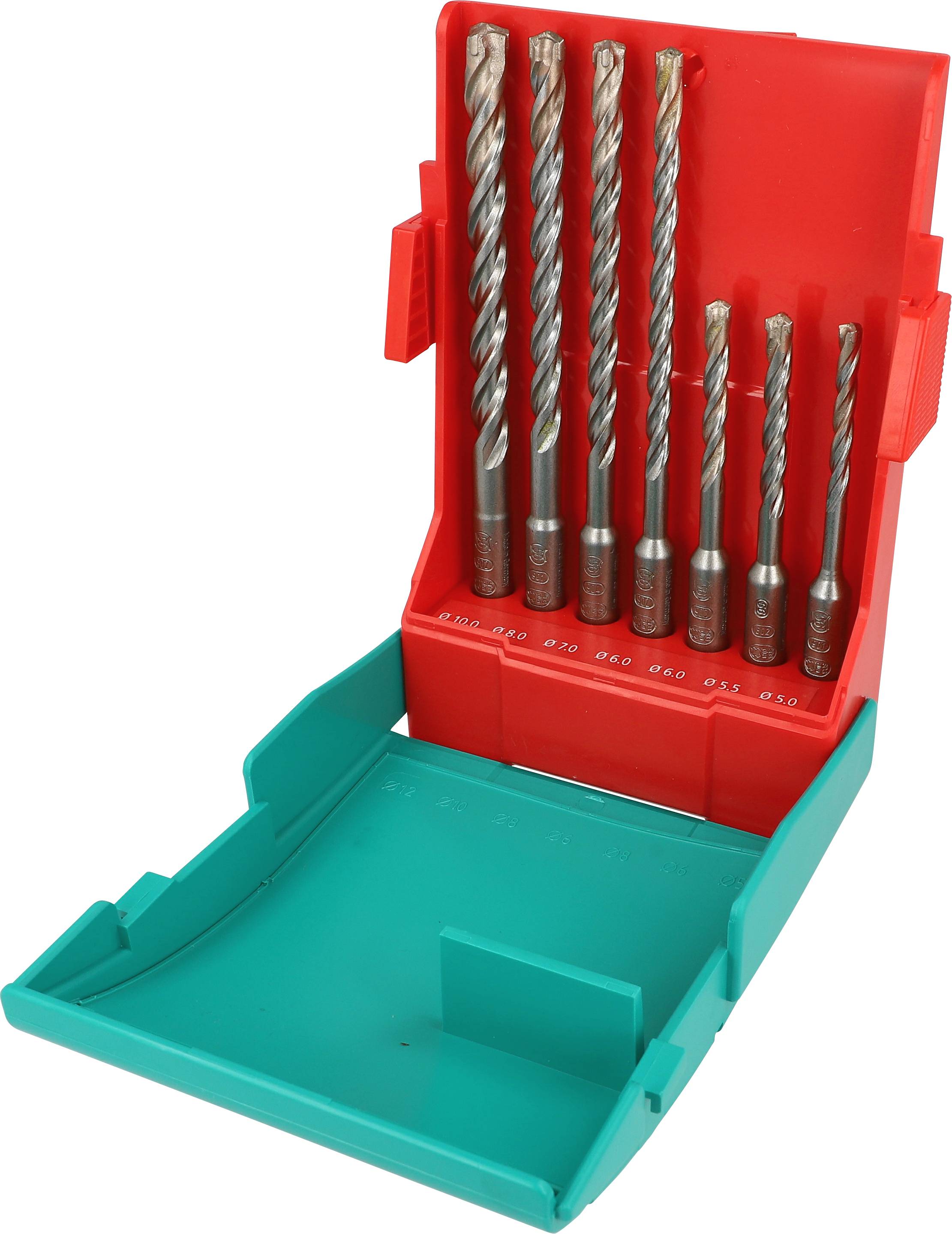 Heller Tools TriJet 27588 0 Hartmetall Hammerbohrer-Set 7teilig SDS-Plus 1 Set