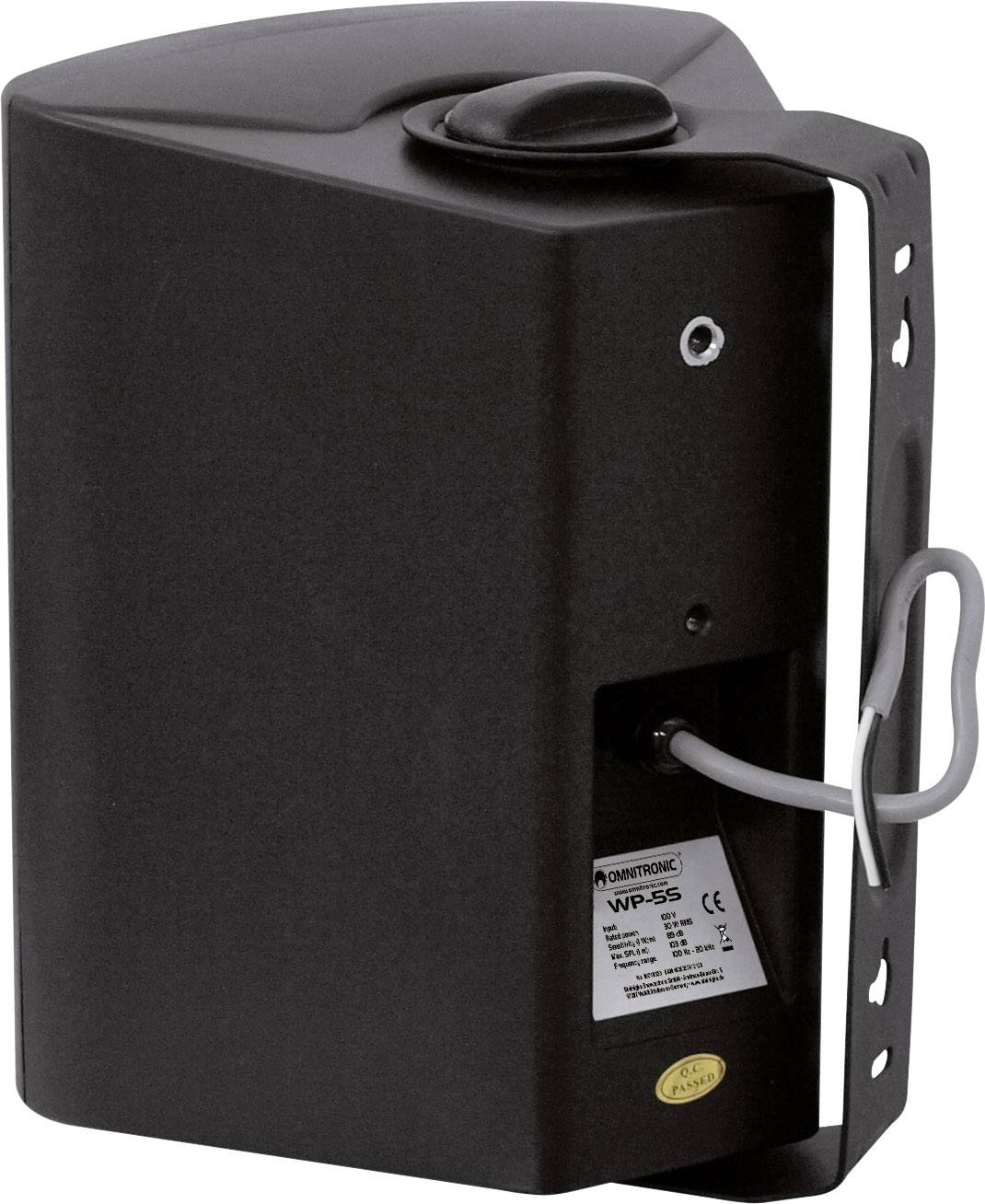 Omnitronic WP-5S ELA-Wandlautsprecher 30W Schwarz 1St.