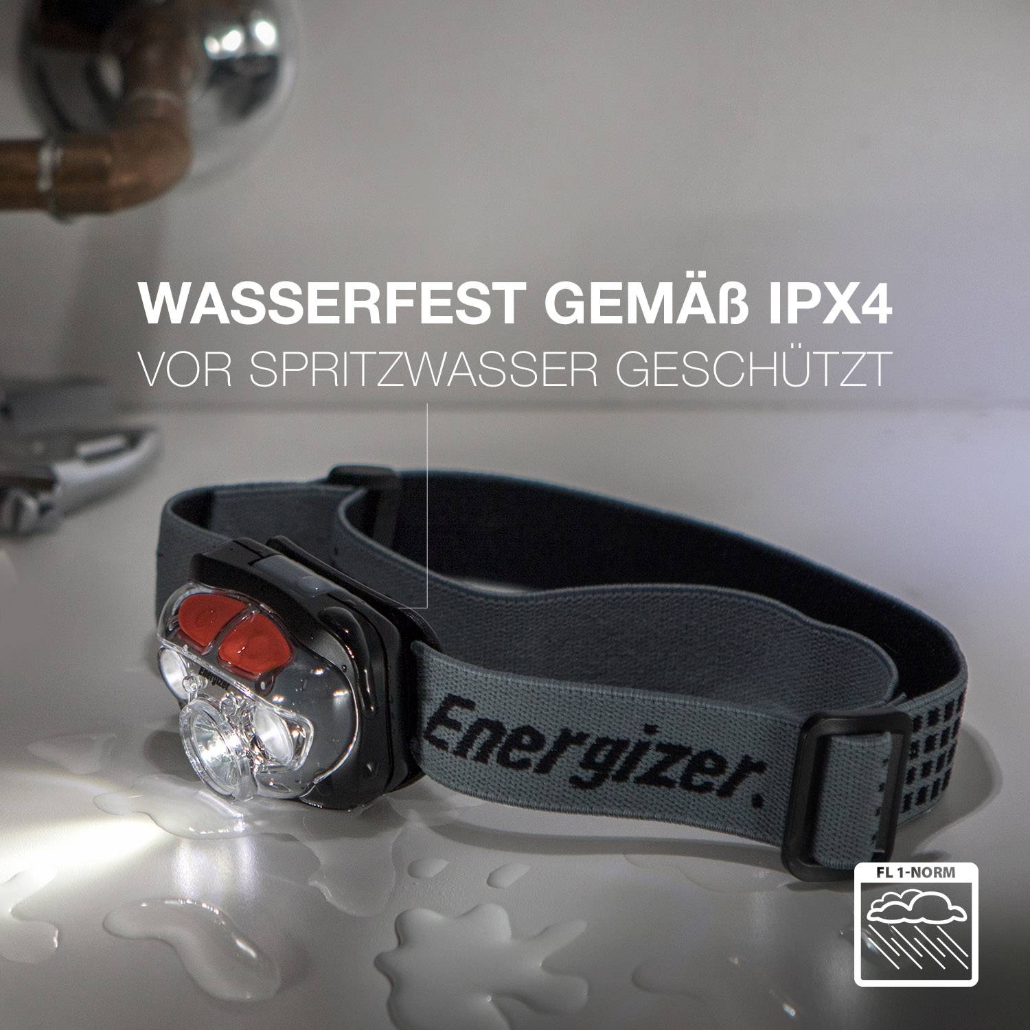 Energizer Vision HD+ Focus LED Stirnlampe batteriebetrieben 400lm 50h E300280700