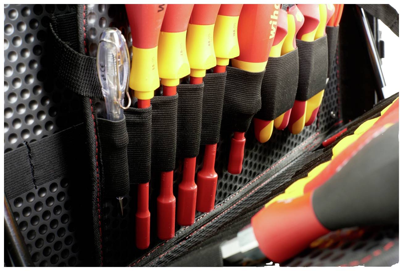 Wiha 40523 Elektriker, Handwerker, Lehrlinge, Profi, VDE Werkzeugkoffer bestückt 81teilig (L x B x H) 510 x 420 x 220 mm