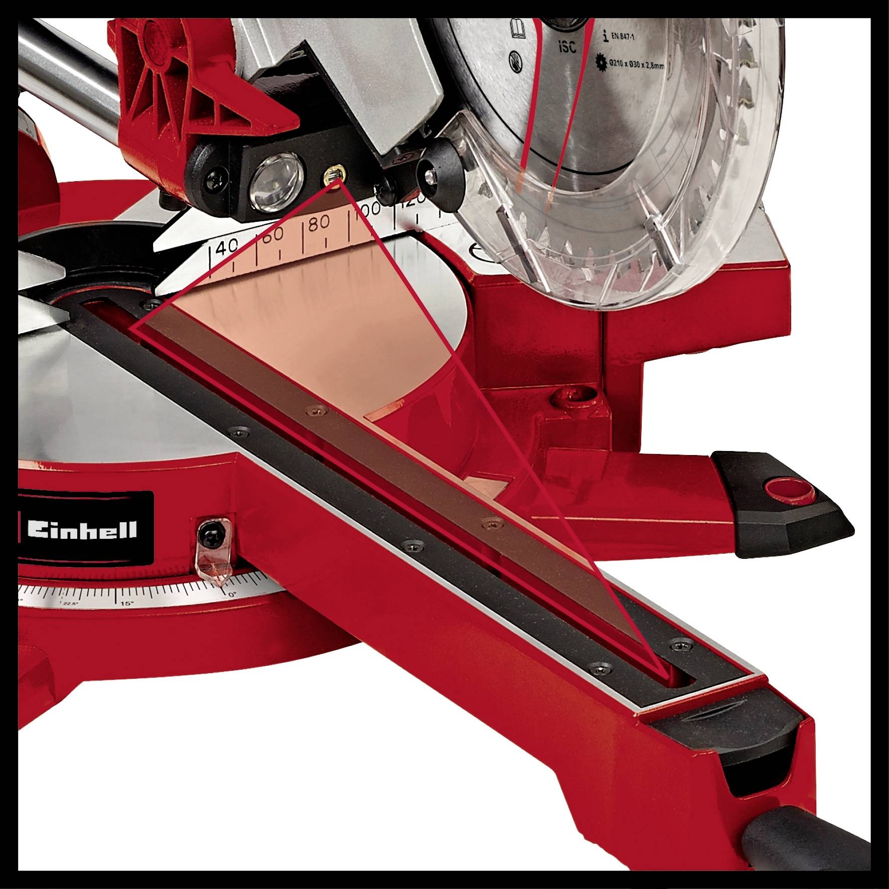 Einhell TE-SM 2131 Dual Zug-Kapp- und Gehrungssäge 210mm 30mm 1600W