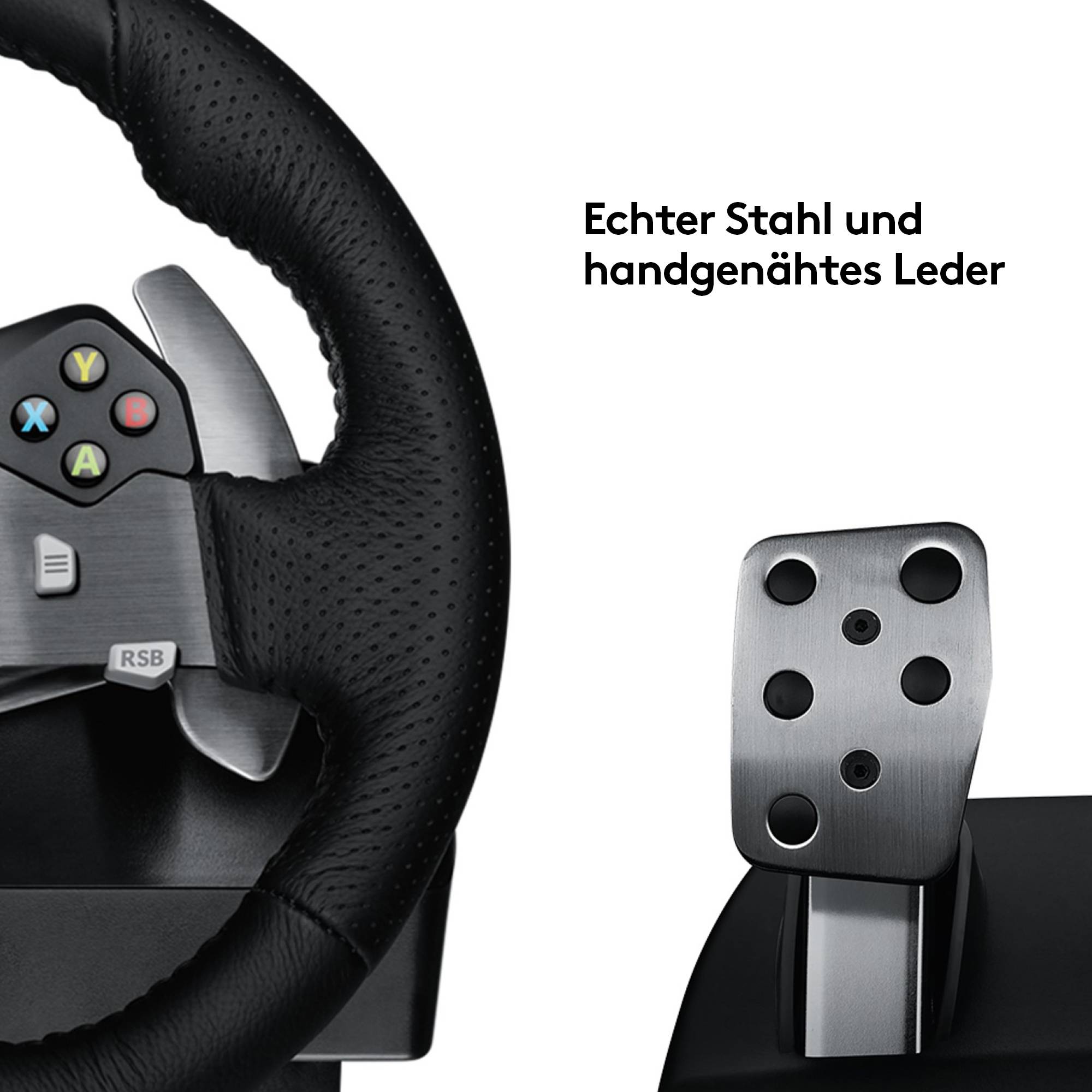 Logitech Gaming G920 Driving Force Racing Wheel Lenkrad PC, Xbox One Schwarz
