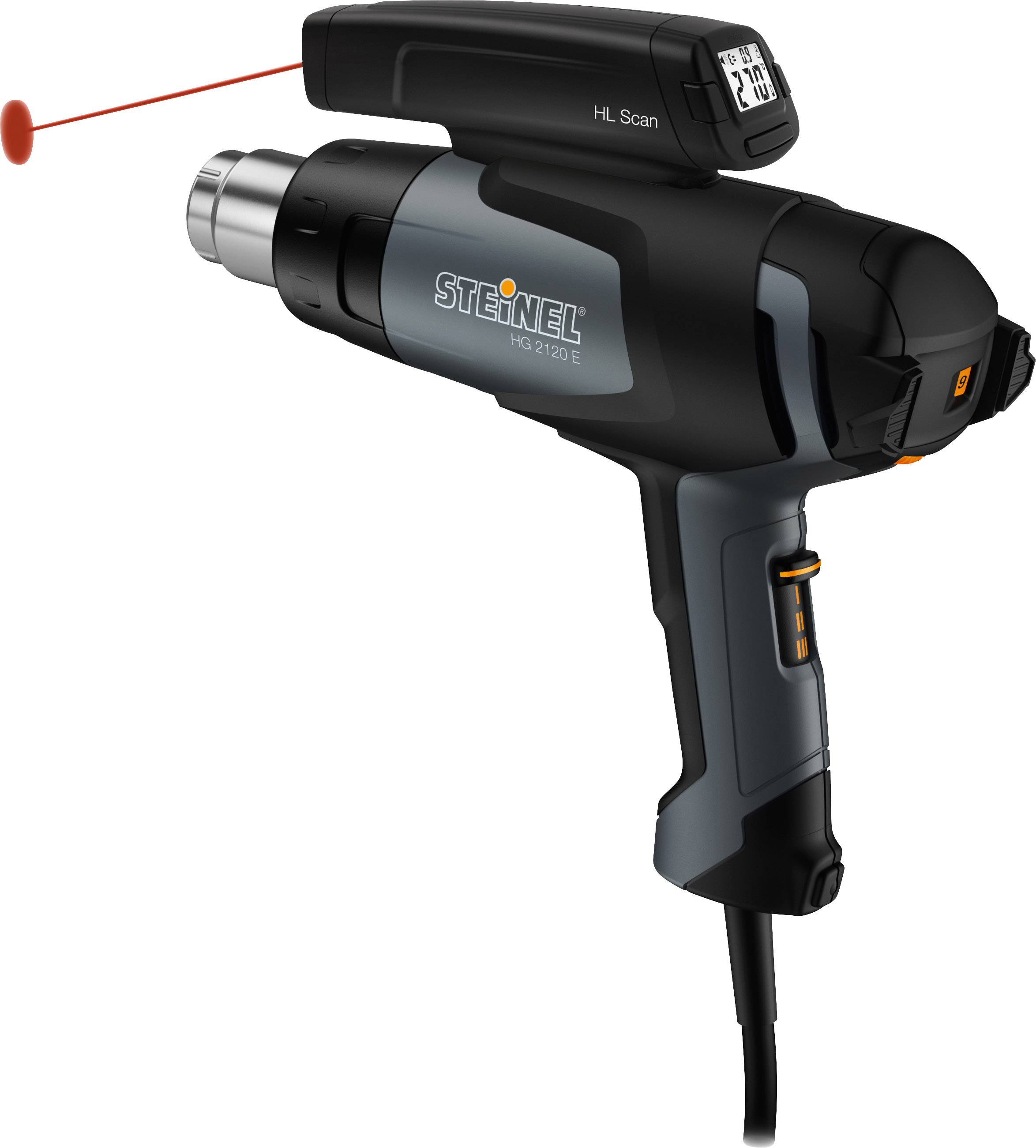 Steinel 011772 HG 2120 E Carwrapper-Set Heißluftgebläse inkl. Koffer 2200 W