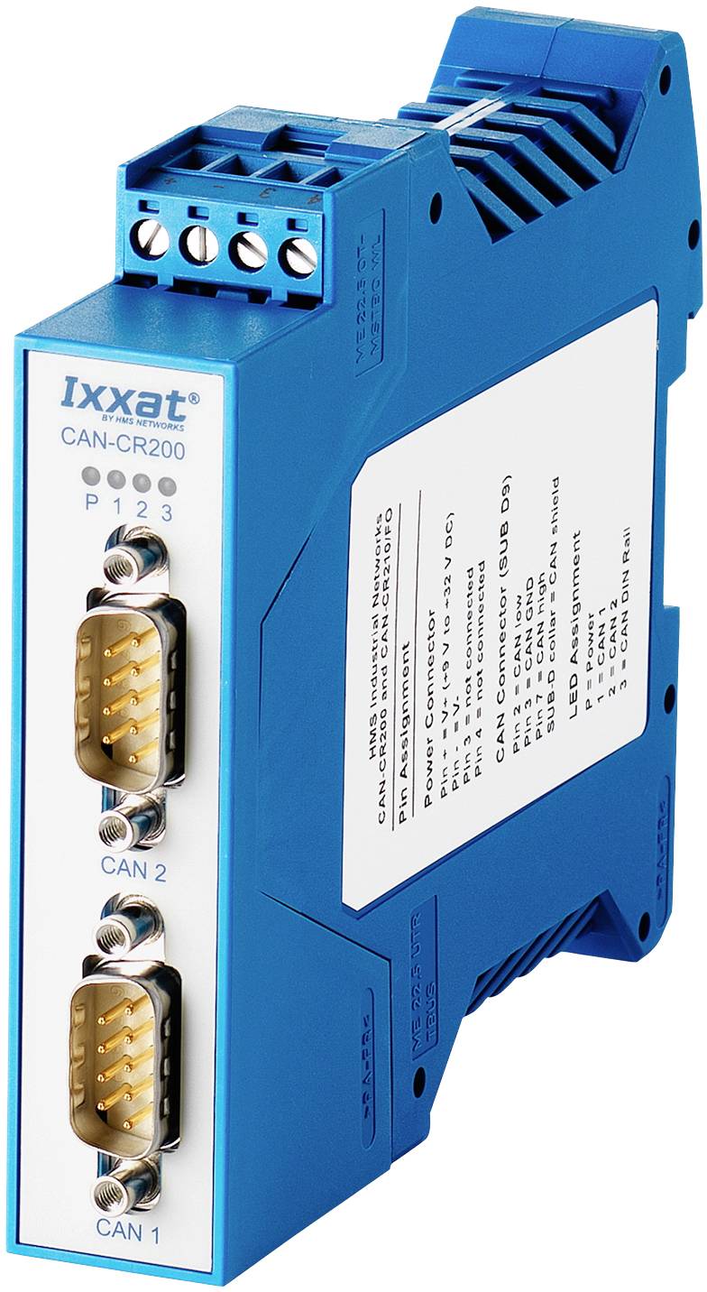 Ixxat 1.01.0067.44010 CAN-CR200 CAN Repeater CAN Bus 24 V/DC 1St.