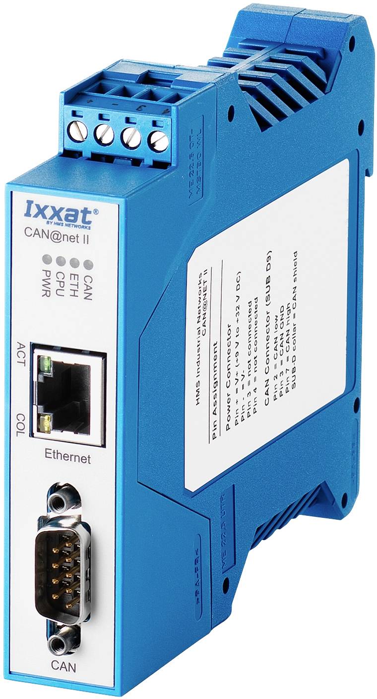 Ixxat 1.01.0086.10200 CAN@net II/VCI CAN Umsetzer CAN Bus, Ethernet 24 V/DC 1St.